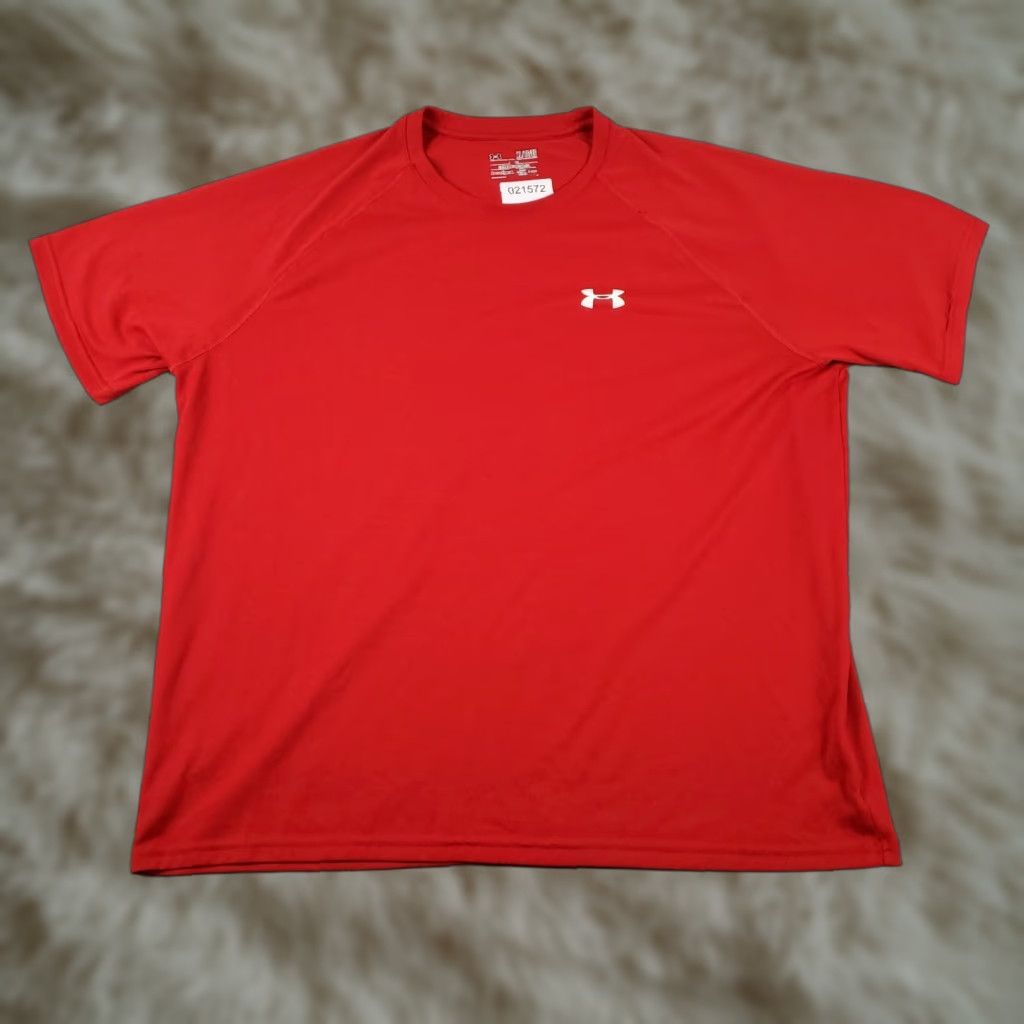 Under Armour Under Armour T Shirt Mens XL Red Heatgear Active Work Out Gym Short Sleeve Size US XL / EU 56 / 4 - 1 Thumbnail