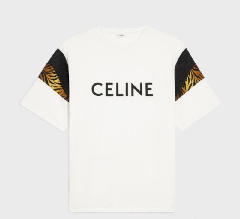 Celine Oversized T-Shirt in Cotton Jersey Size US XS / EU 42 / 0 - 1 Thumbnail