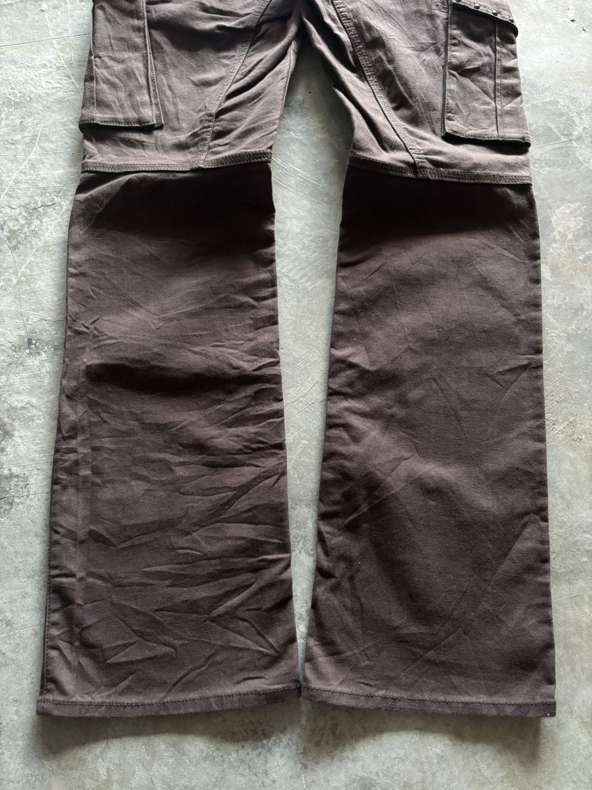 Japanese Brand NICOLE CLUB FOR MEN flare cargo studded japanese grunge punk Size US 30 / EU 46 - 16 Thumbnail