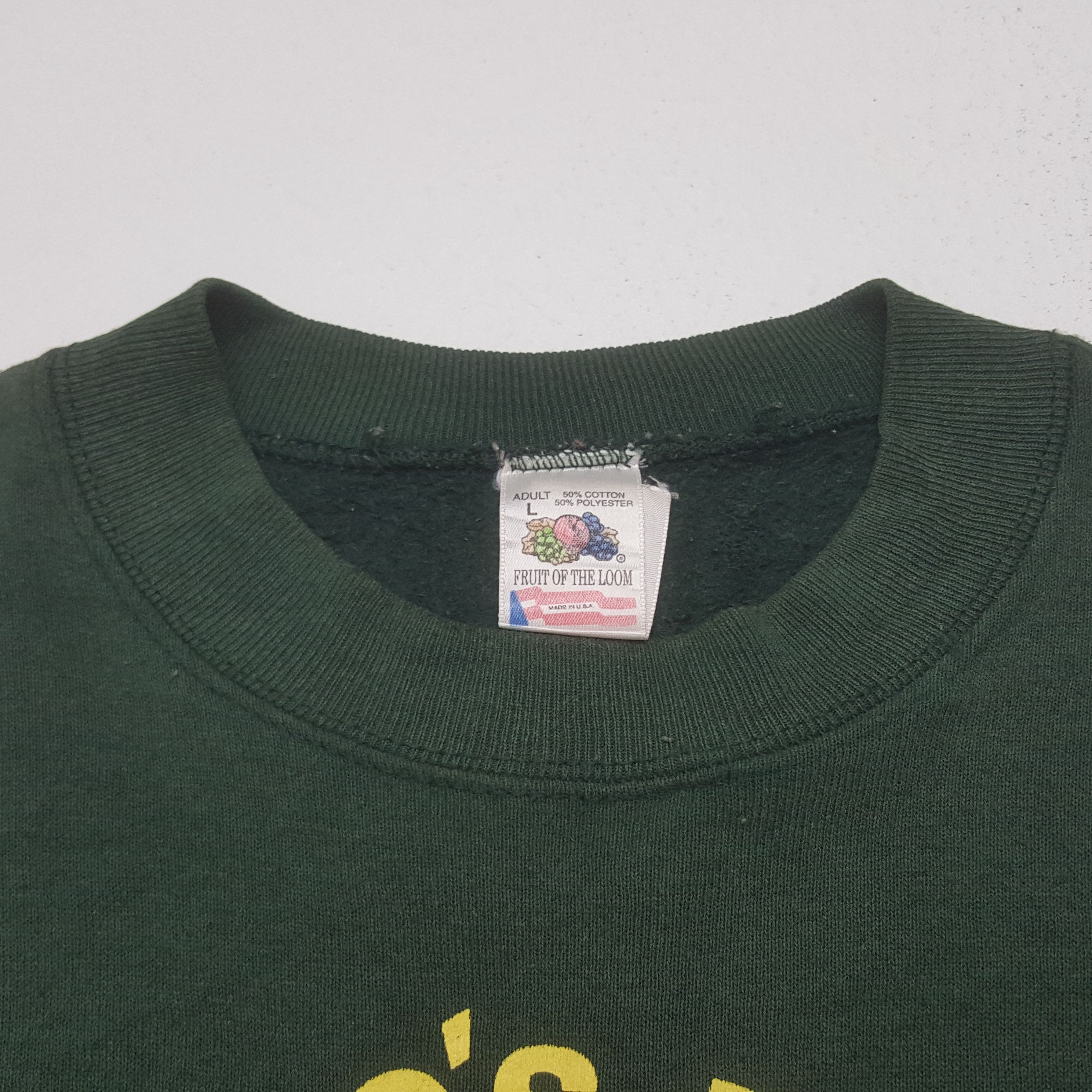 Fruit Of The Loom Vintage 90's Falco's Pizza America Promo Sweatshirt C317N20 Size US M / EU 48-50 / 2 - 4 Thumbnail