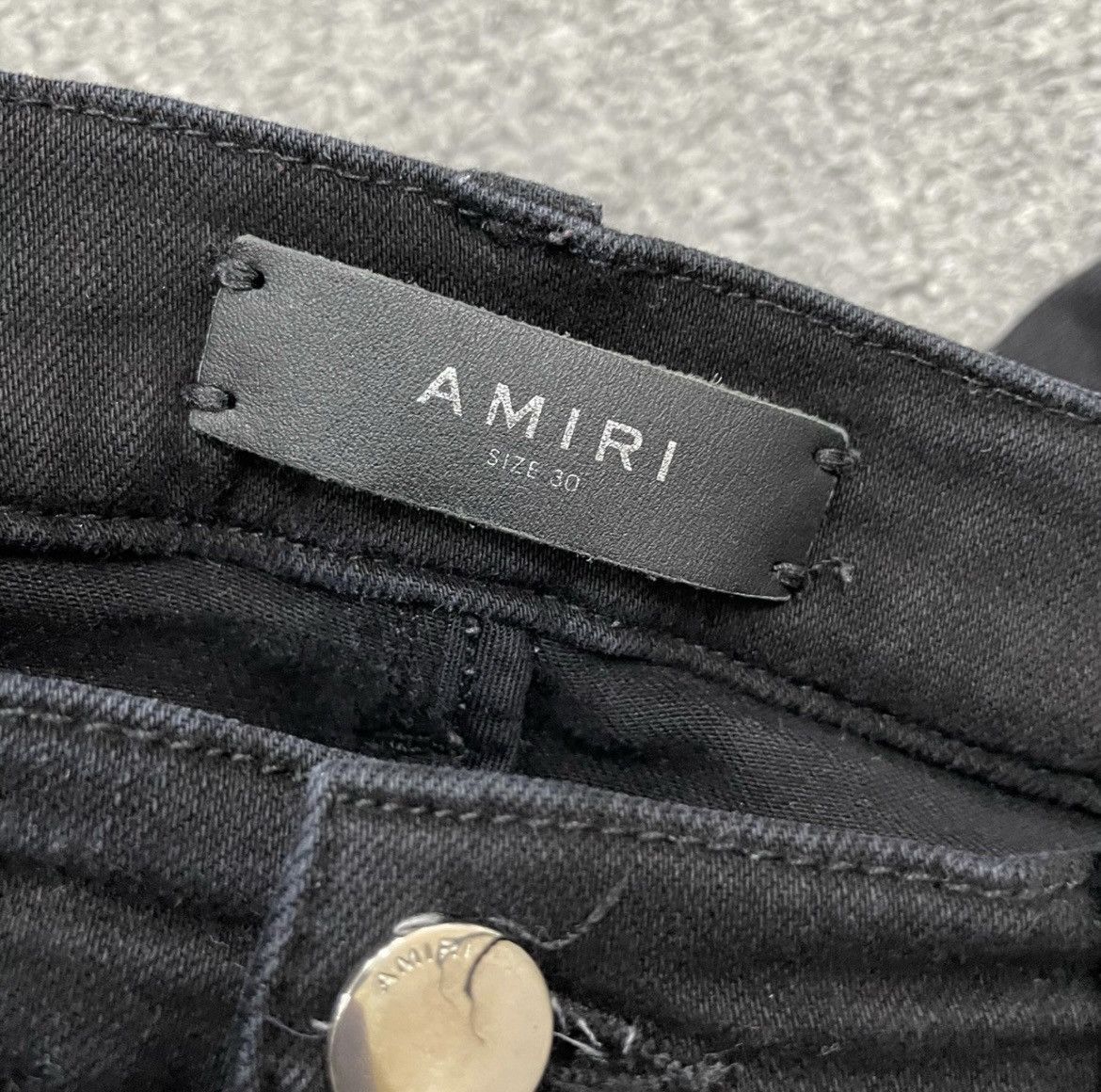 Amiri AMIRI MX1 black patch Jeans Size US 30 / EU 46 - 3 Thumbnail