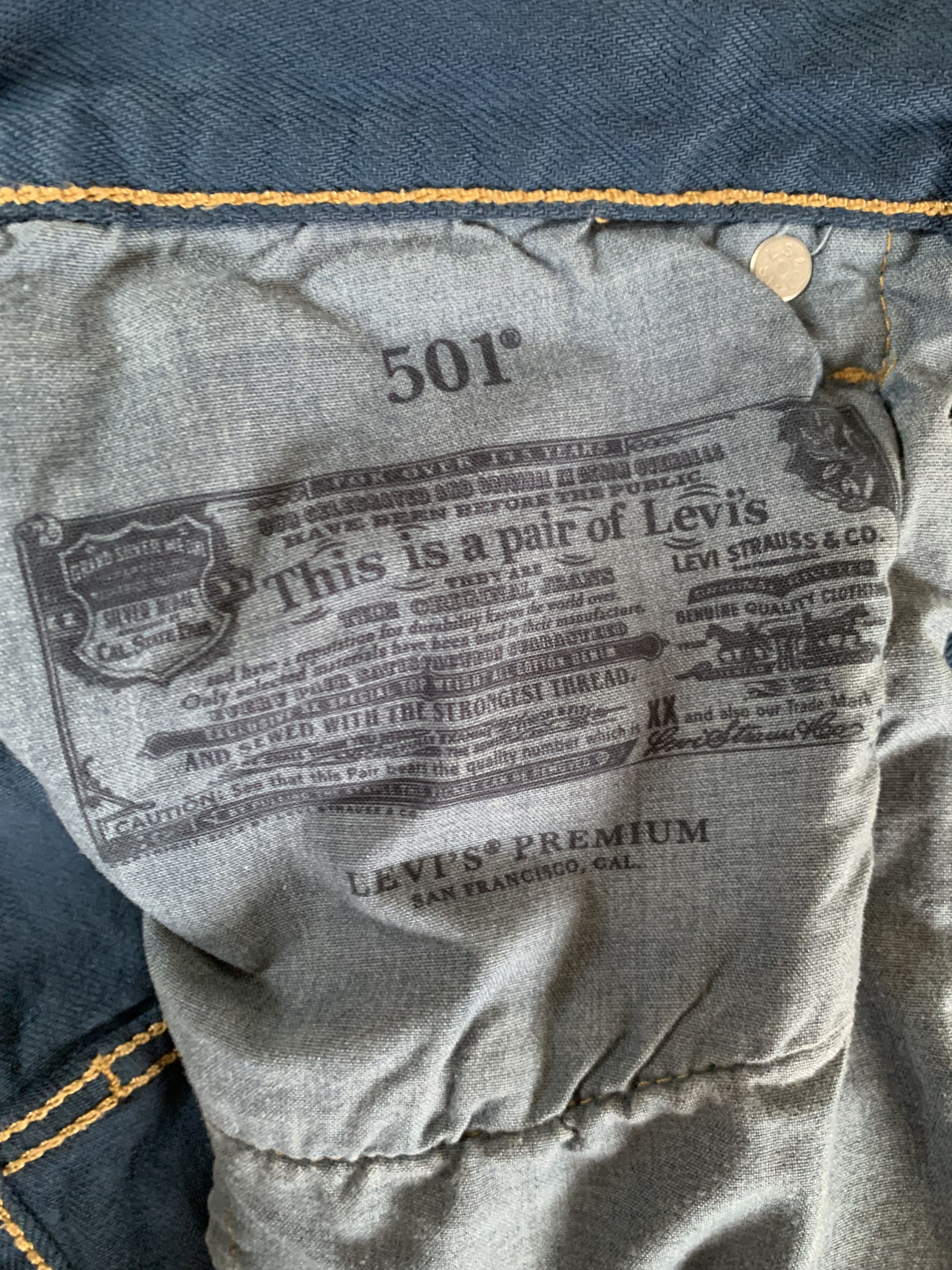 Levi's Women’s Levis Premium 501 Blue Denim Jeans Size 28" / US 6 / IT 42 - 8 Thumbnail