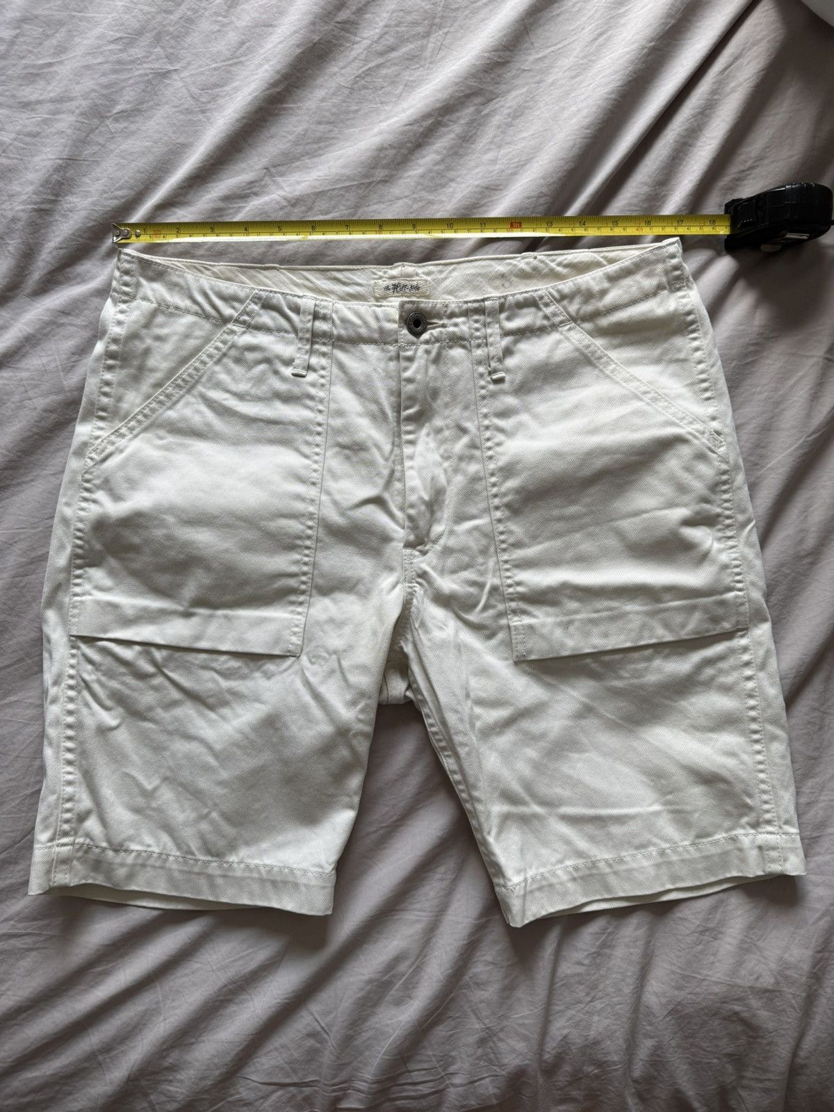 The Hill-Side The Hill-Side Fatigue Shorts in White Japanese Back-Satin Size US 32 / EU 48 - 1 Thumbnail