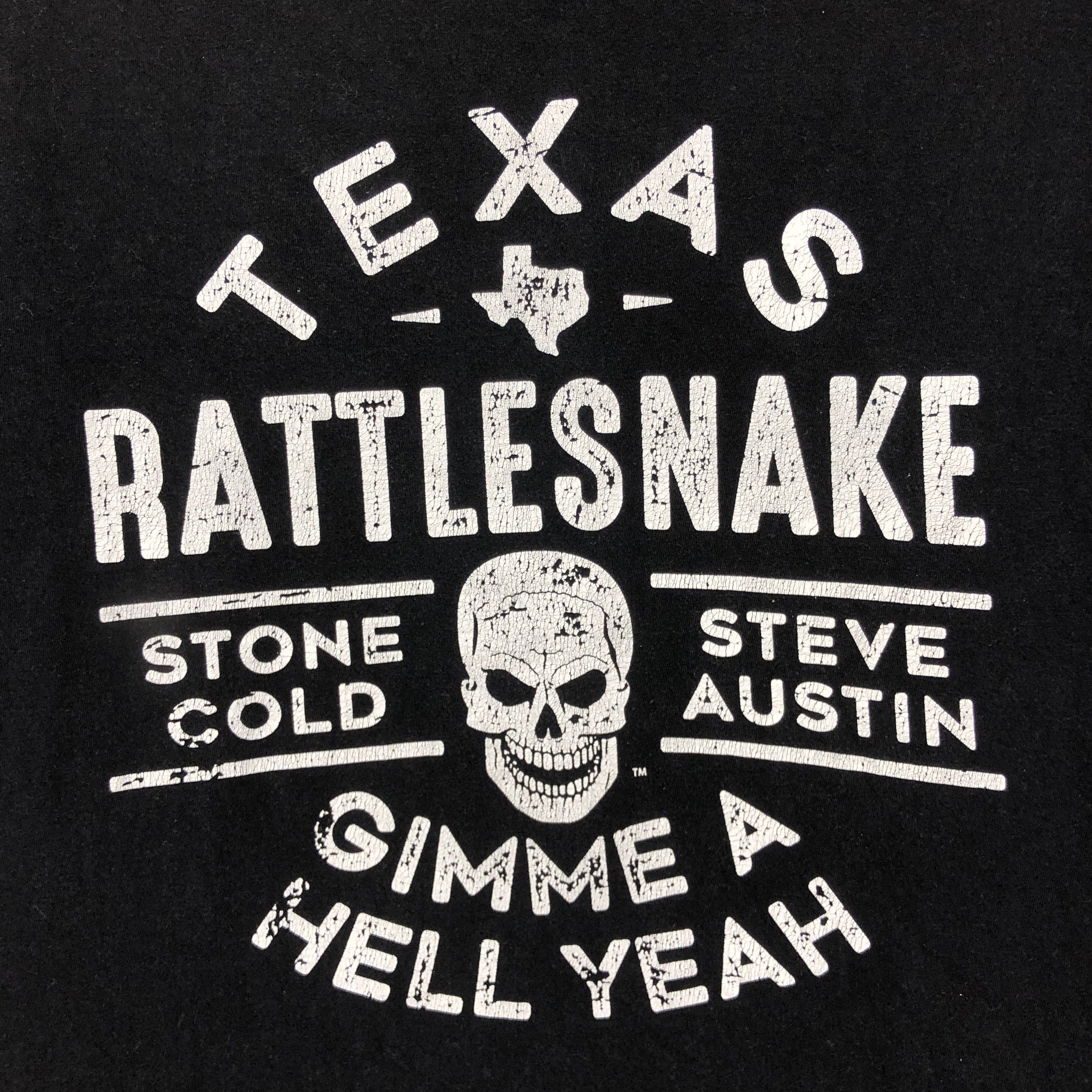 WWE Texas Rattlesnake STONE COLD Crew Neck T Shirt #1581/01 Size US M / EU 48-50 / 2 - 2 Thumbnail
