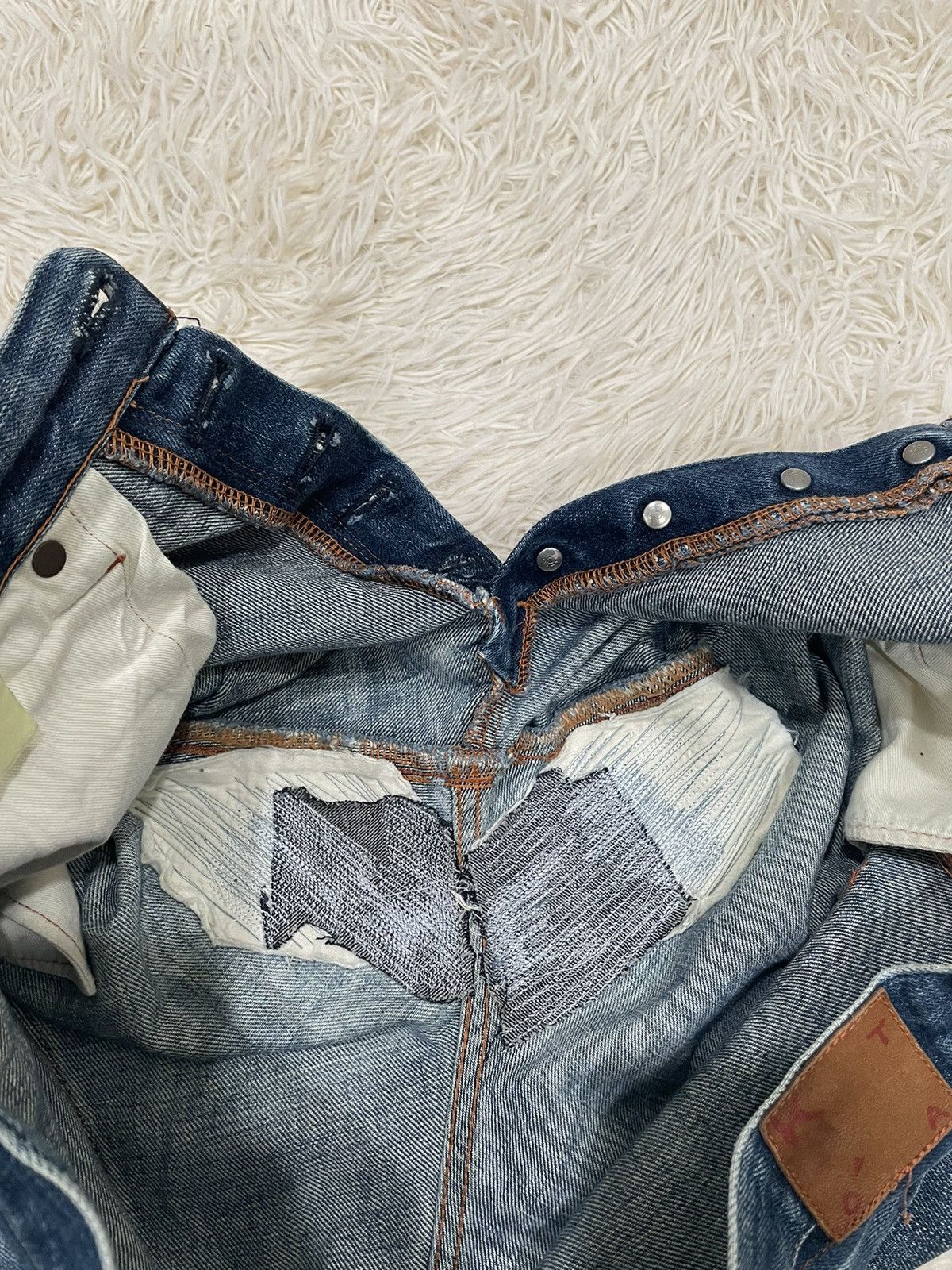 KATO Buy Now‼️Distressed Kato Selvedge Denim (KUR-01) Size US 30 / EU 46 - 20 Thumbnail