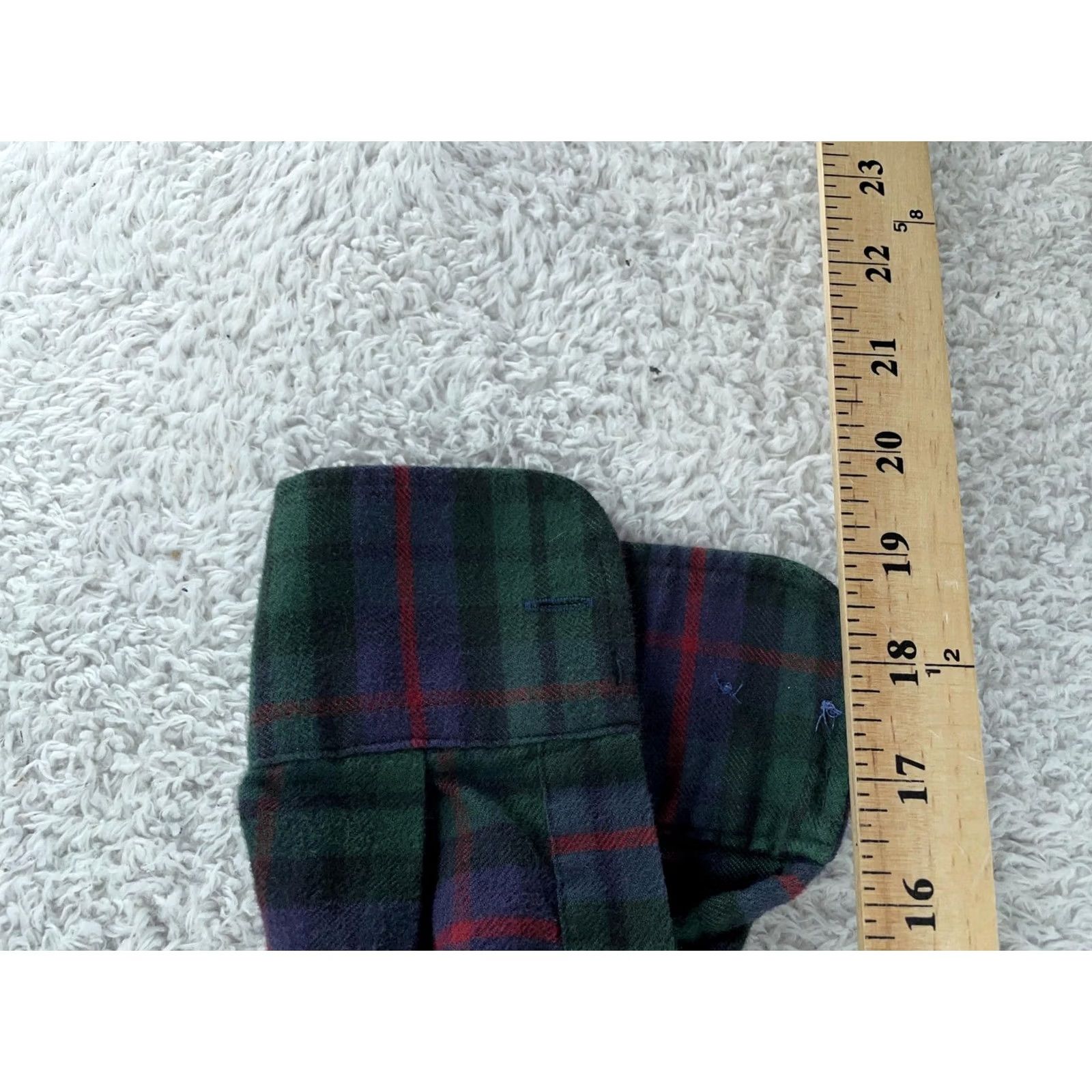 UNTUCKit UNTUCKit Shirt Mens Medium Green Navy Plaid Collared Button Down Flannel 100% Cotton Casual Long Sleeve Vintage No Size US M / EU 48-50 / 2 - 6 Thumbnail