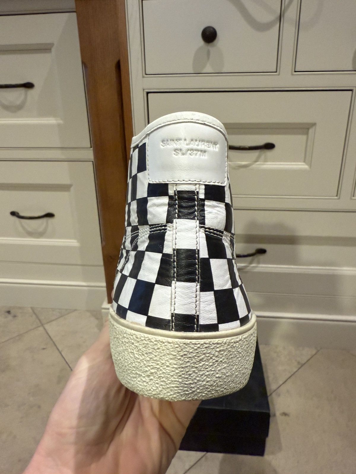 Saint Laurent Paris SS16 Saint Laurent surf sound checkered SL37 sneakers 45 Size US 12 / EU 45 - 13 Thumbnail