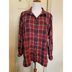 Duluth Trading Company Duluth women's 100% cotton flannel shirt