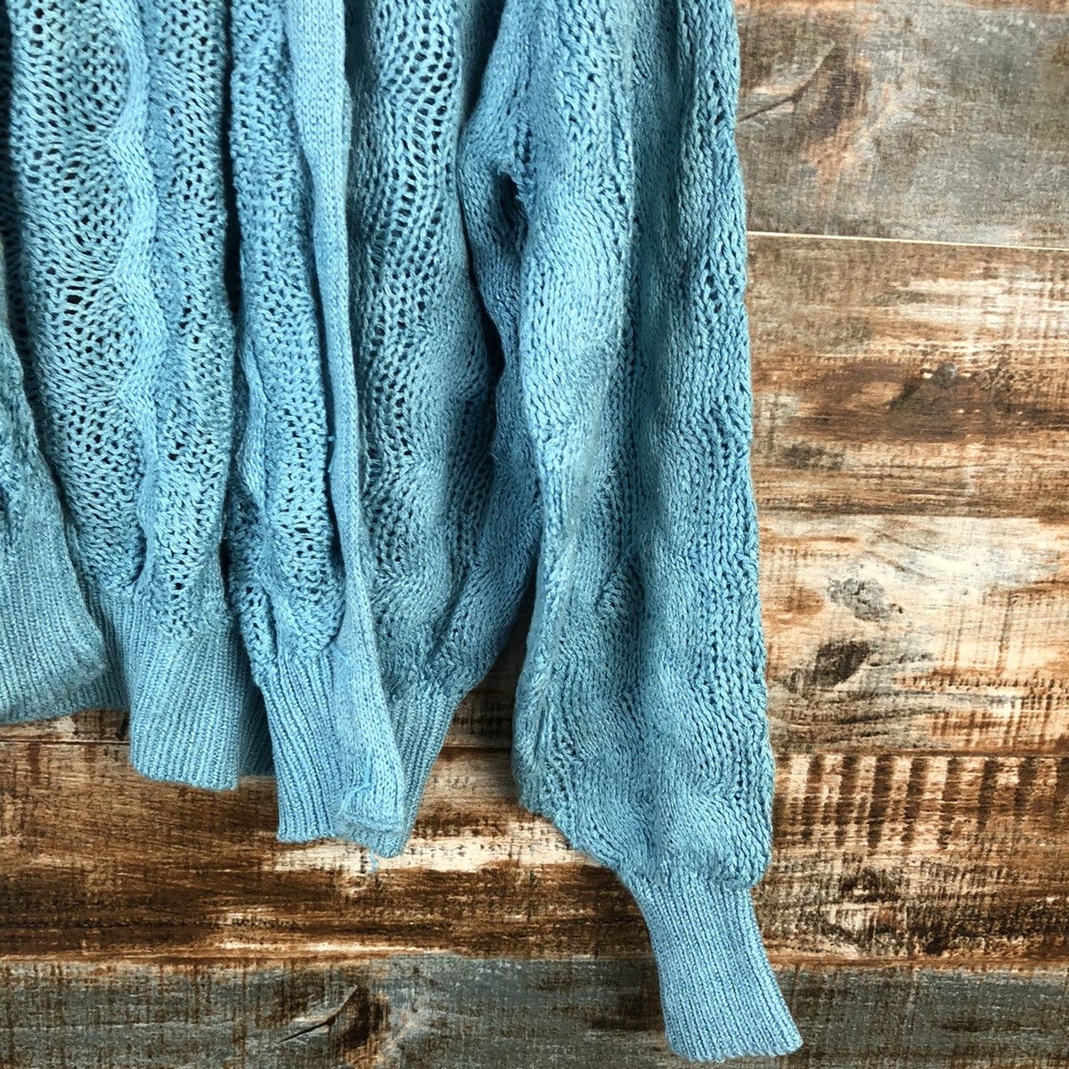 Japanese Brand Bel Good Blue Cardigan Knitwear #A1549 Size M / US 6-8 / IT 42-44 - 8 Thumbnail