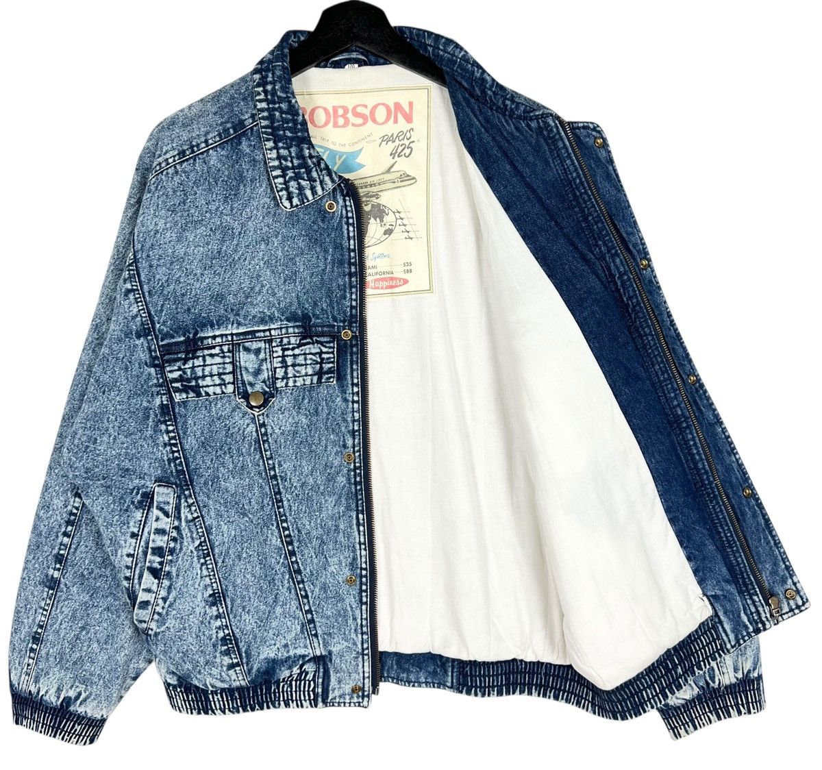 Vintage Vintage Bobson Denim Zipper Jacket Size US L / EU 52-54 / 3 - 6 Thumbnail