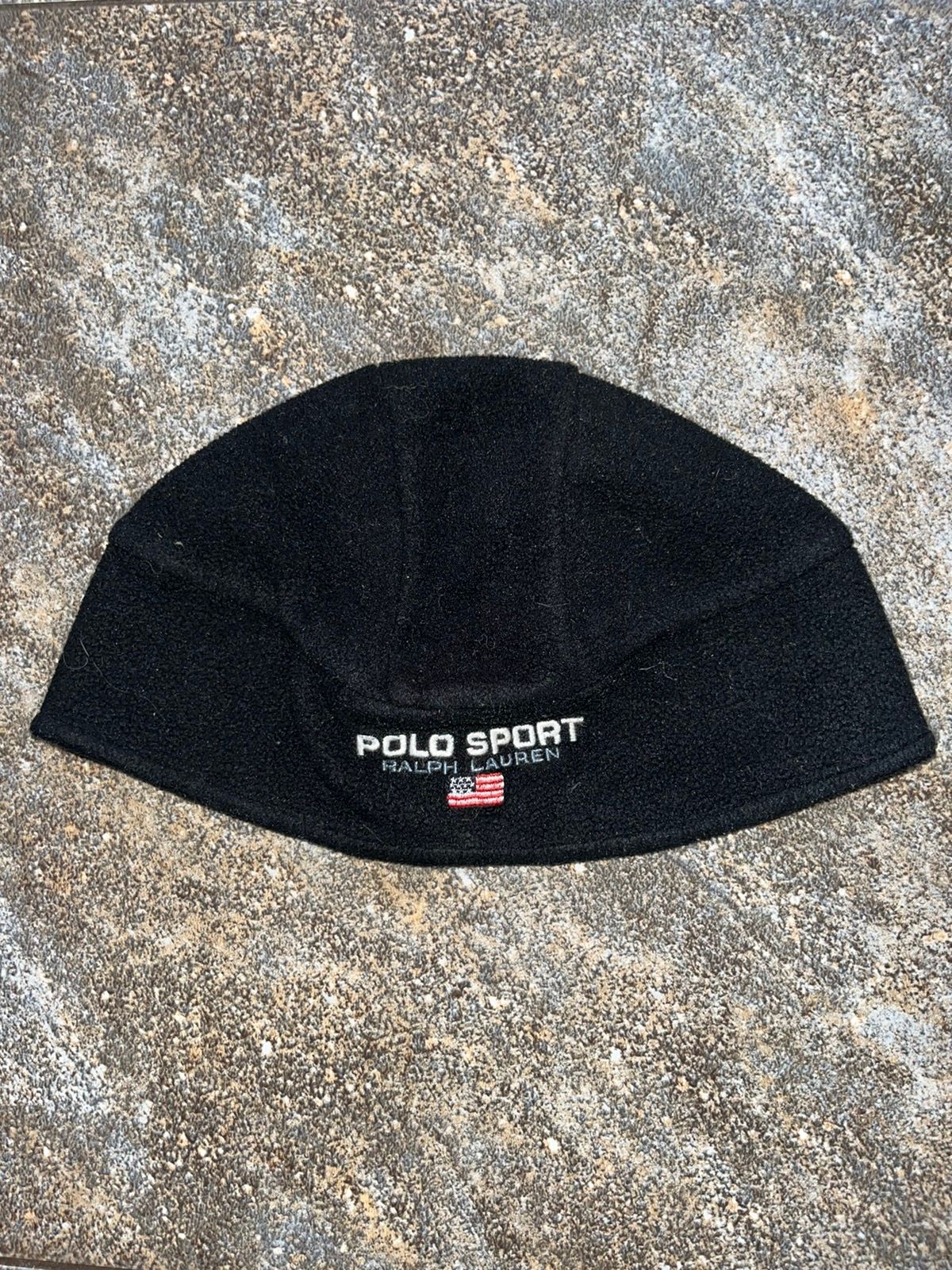 Pre-owned Polo Ralph Lauren X Ralph Lauren Vintage Polo Sport Ralph Laurent Fleece Hat In Black