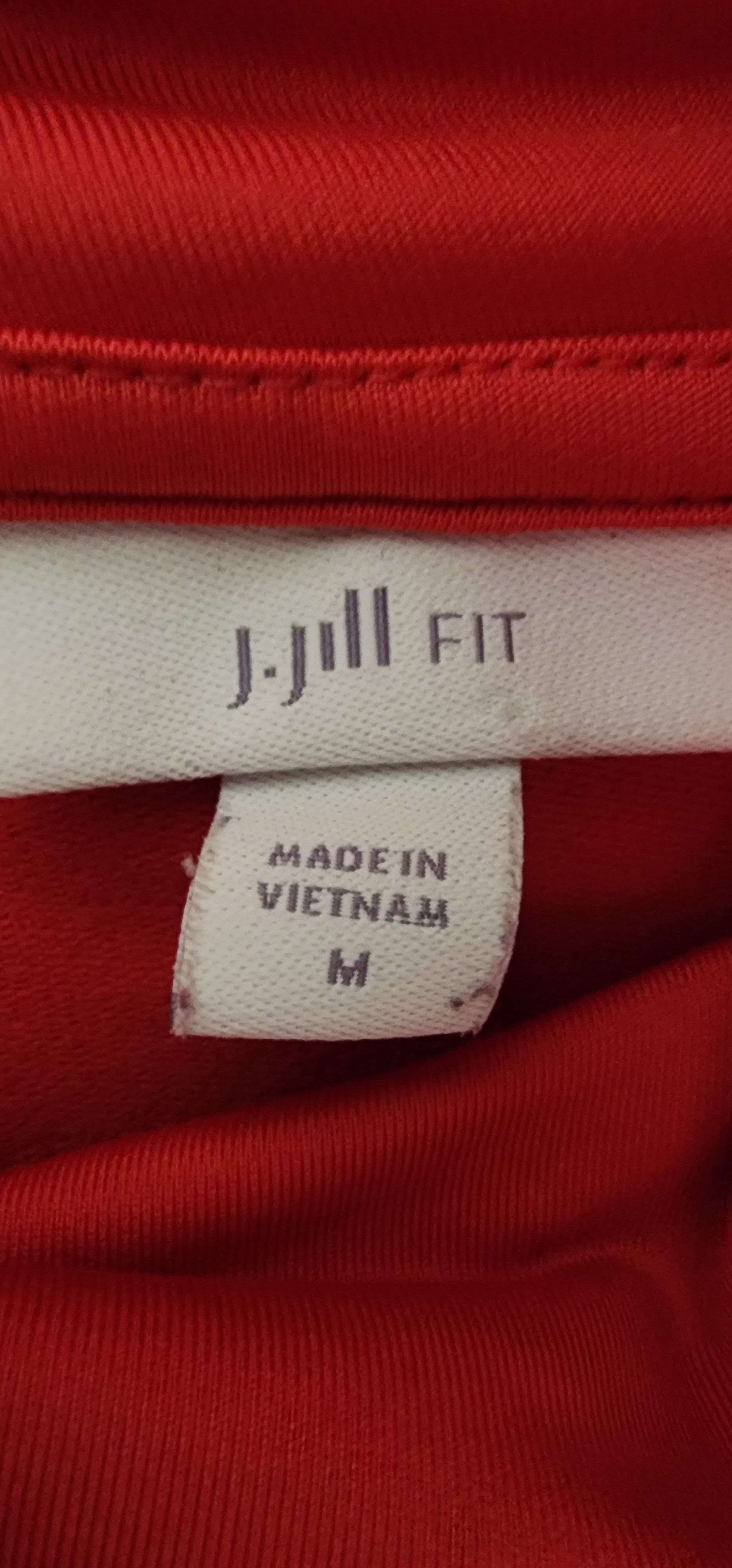 Other J.Jill Zipper Cowl Neck Athletic Pullover Light Red Size M Size M / US 6-8 / IT 42-44 - 3 Thumbnail