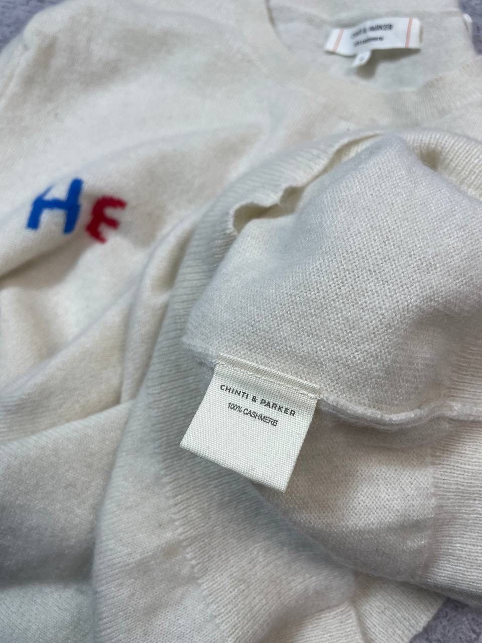 CHINTI & PARKER Chinti And Parker Cashmere Sweater He Loves Me Logo Y2K Size M / US 6-8 / IT 42-44 - 7 Thumbnail