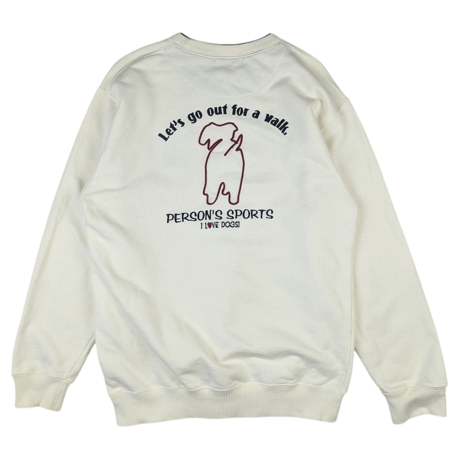 PERSON'S Vintage 90's PERSON'S SPORT Love Dogs Sportswear Sweatshirts Size US XS / EU 42 / 0 - 9 Thumbnail