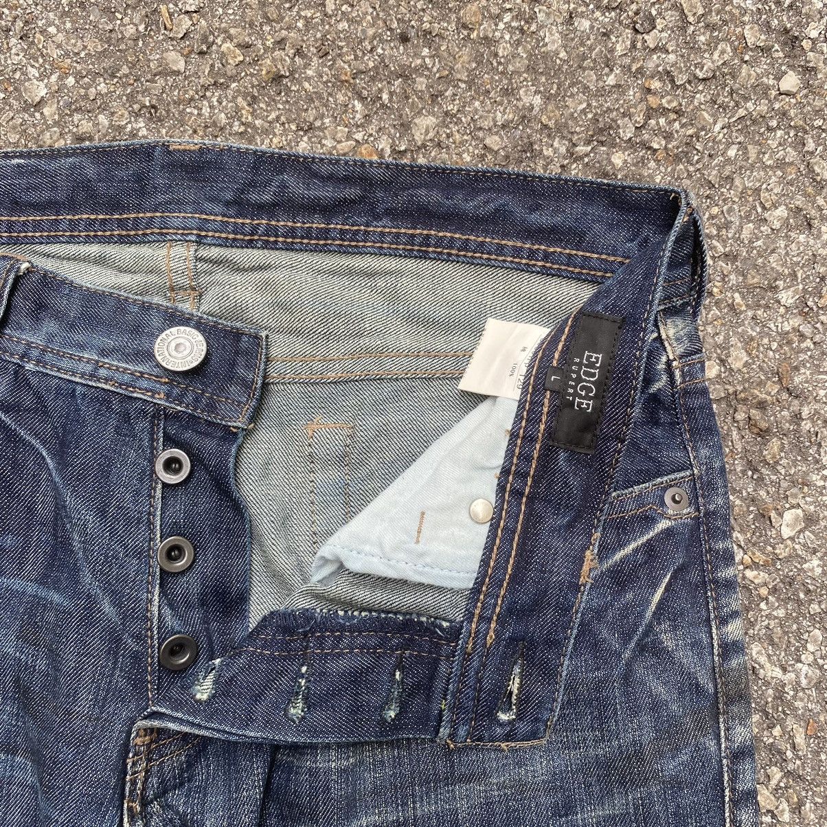 Japanese Brand Japanese Edge Rupert Rusty Denim Distressed Jeans Pants Size US 31 - 5 Thumbnail
