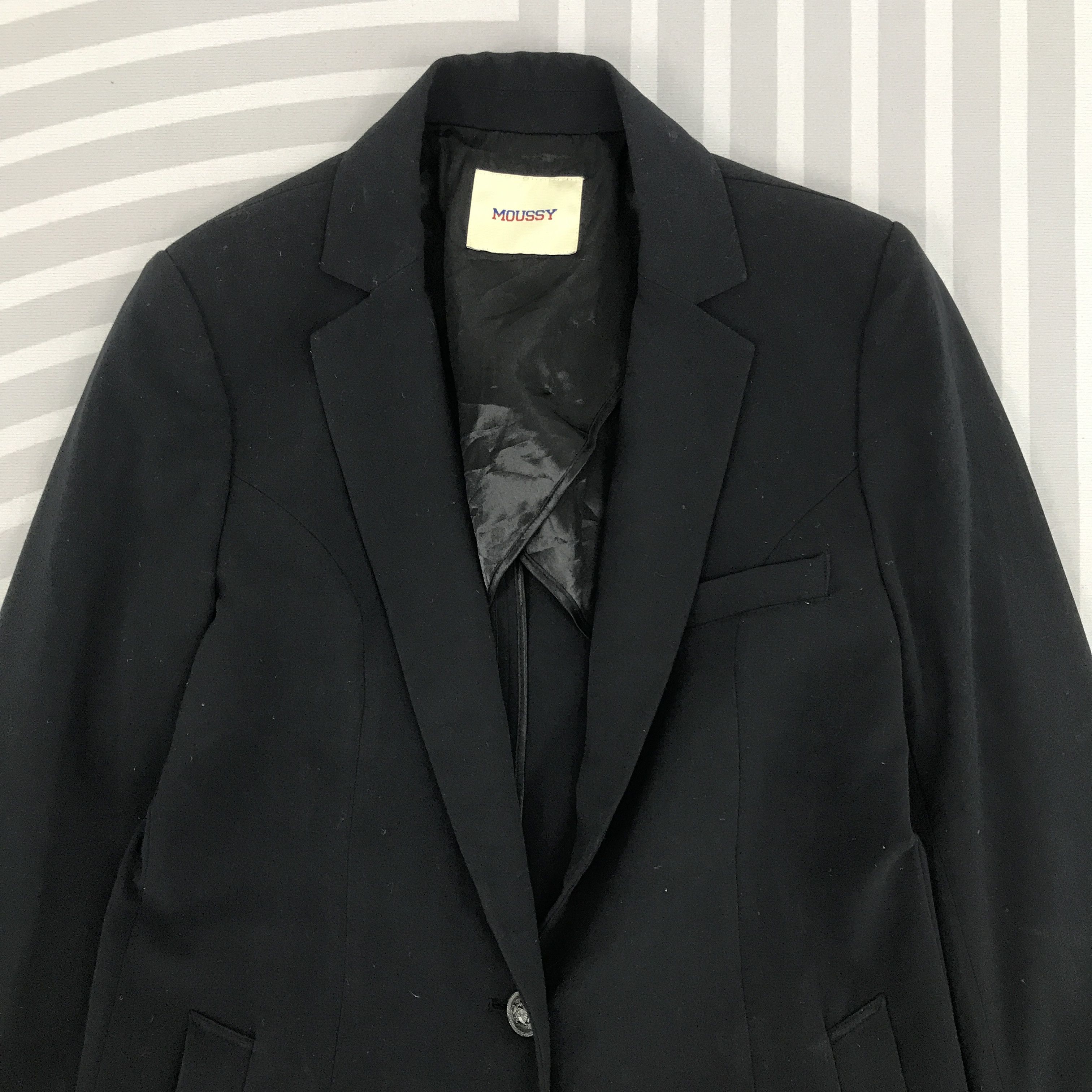MOUSSY × Vintage Vintage Moussy Black blazer coat Jacket Size US M / EU 48-50 / 2 - 2 Thumbnail