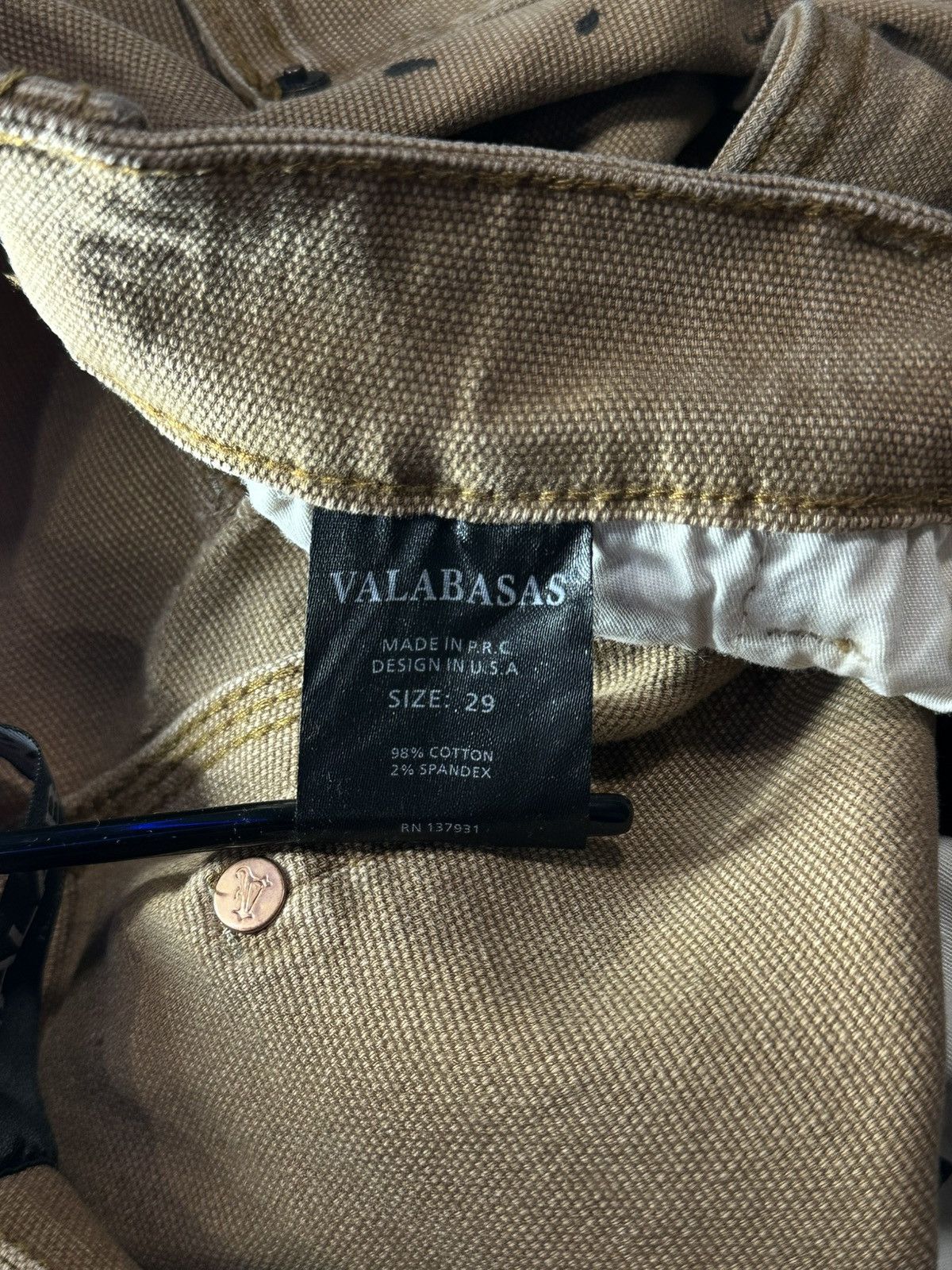 Valabasas Valabasas Khali Paint Splatter Denim Jeans size 29 Size US 29 - 4 Thumbnail