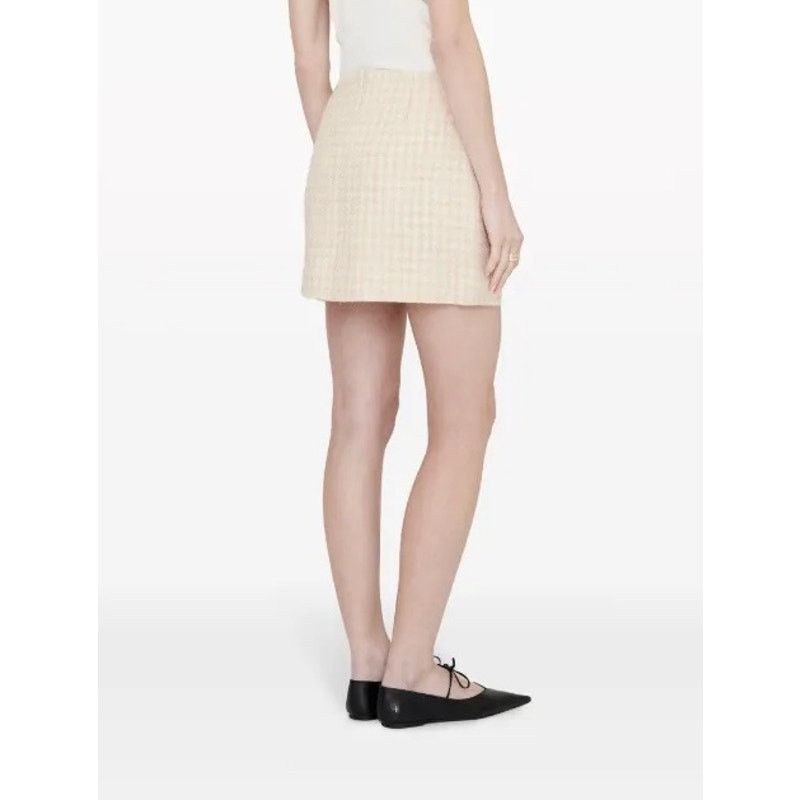 Anine Bing NWT Anine Bing Vanessa houndstooth tweed miniskirt $300 S Size 27" / US 4 / IT 40 - 2 Thumbnail