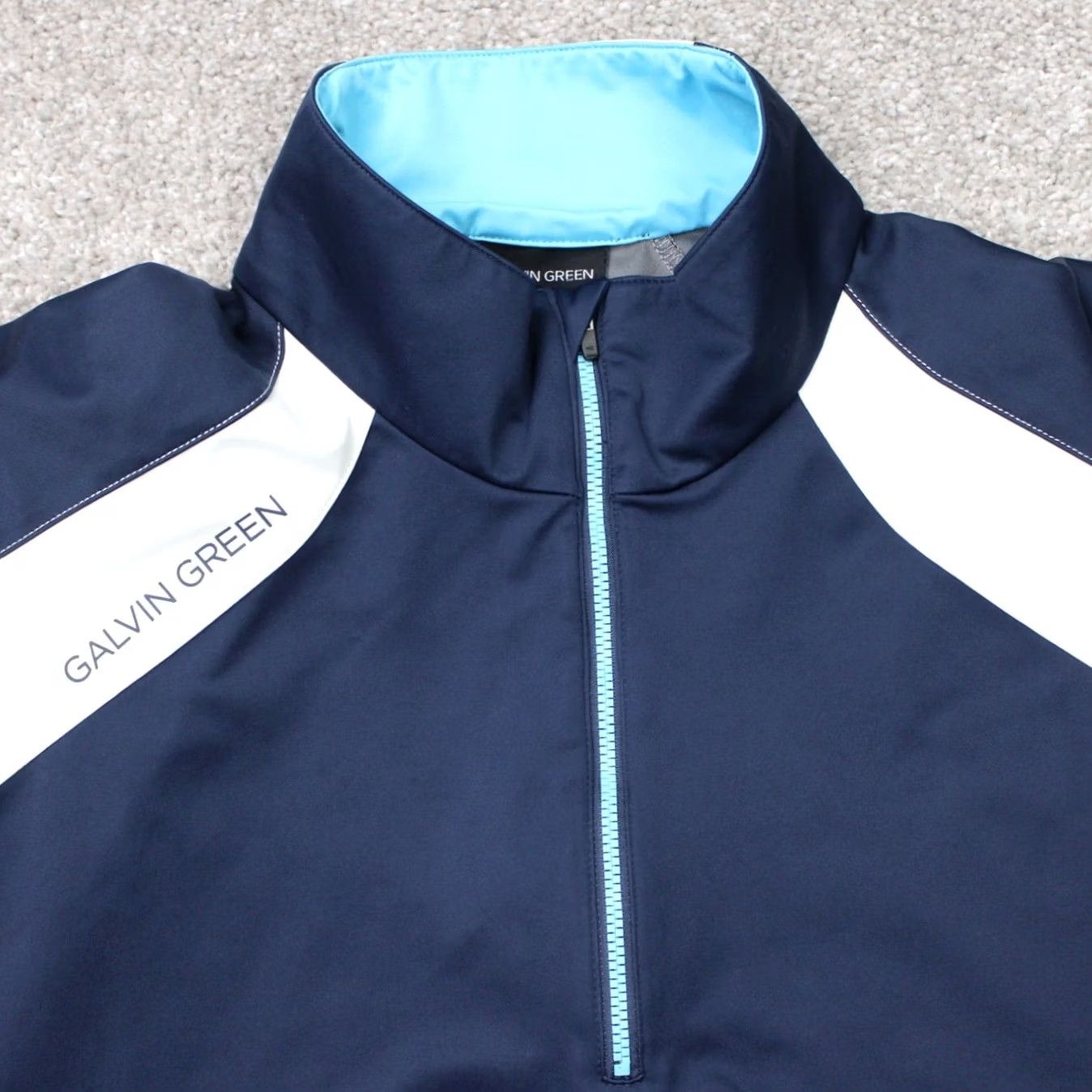 Galvin Green Galvin Green Jacket Mens Large Blue Gore Windstopper 1/4 Zip Golf Long Sleeve Size US L / EU 52-54 / 3 - 3 Thumbnail