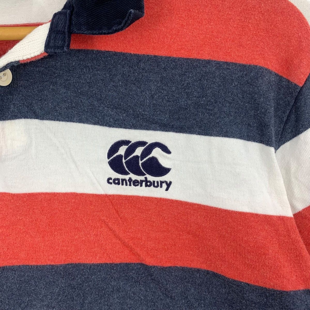 Canterbury of New Zealand Vintage CANTERBURY NEW ZEALAND Rugby Polo Tee Shirt Top Size US L / EU 52-54 / 3 - 4 Thumbnail