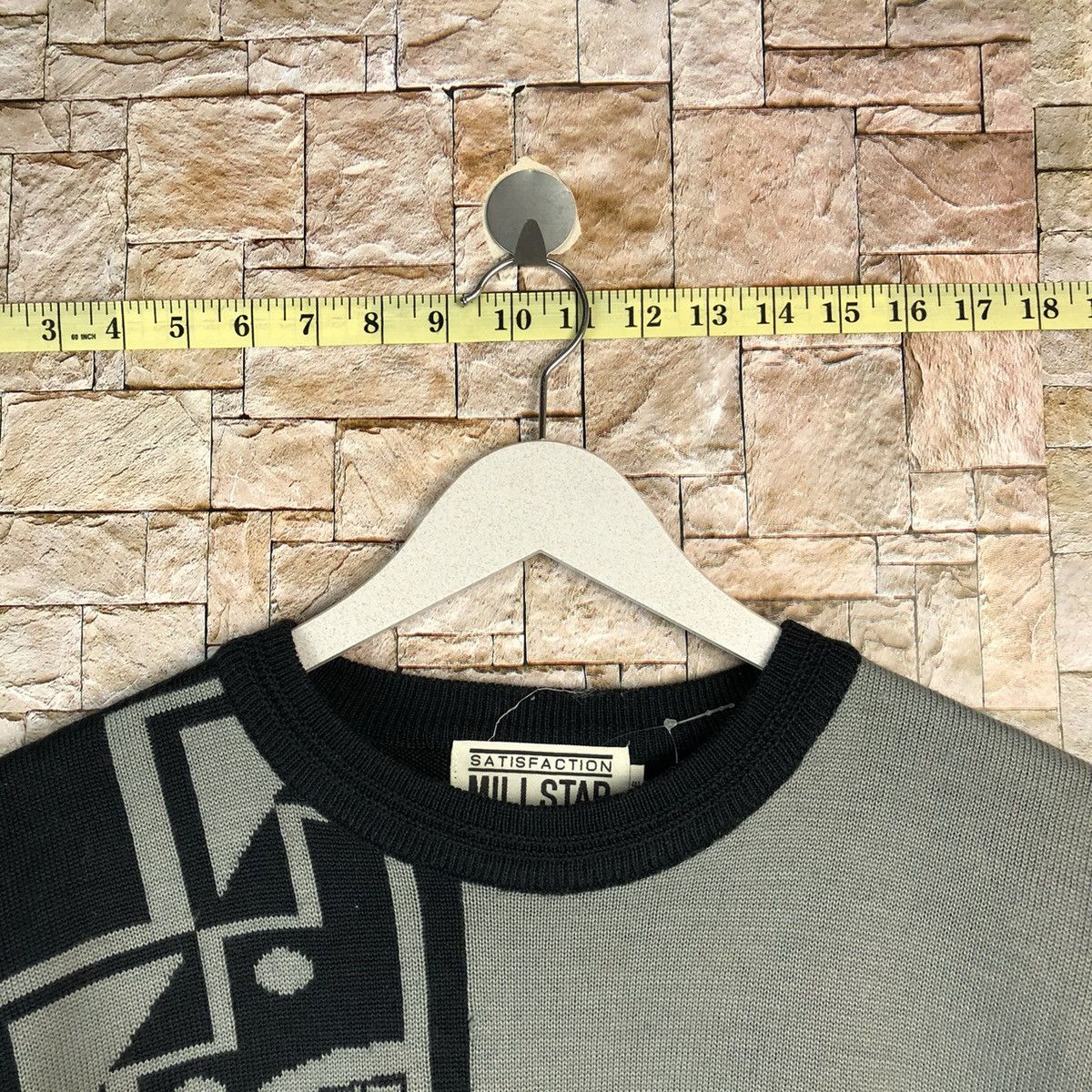 Homespun Knitwear Mill Star Grey art sweatshirt Knitwear #A1113 Size US L / EU 52-54 / 3 - 4 Thumbnail