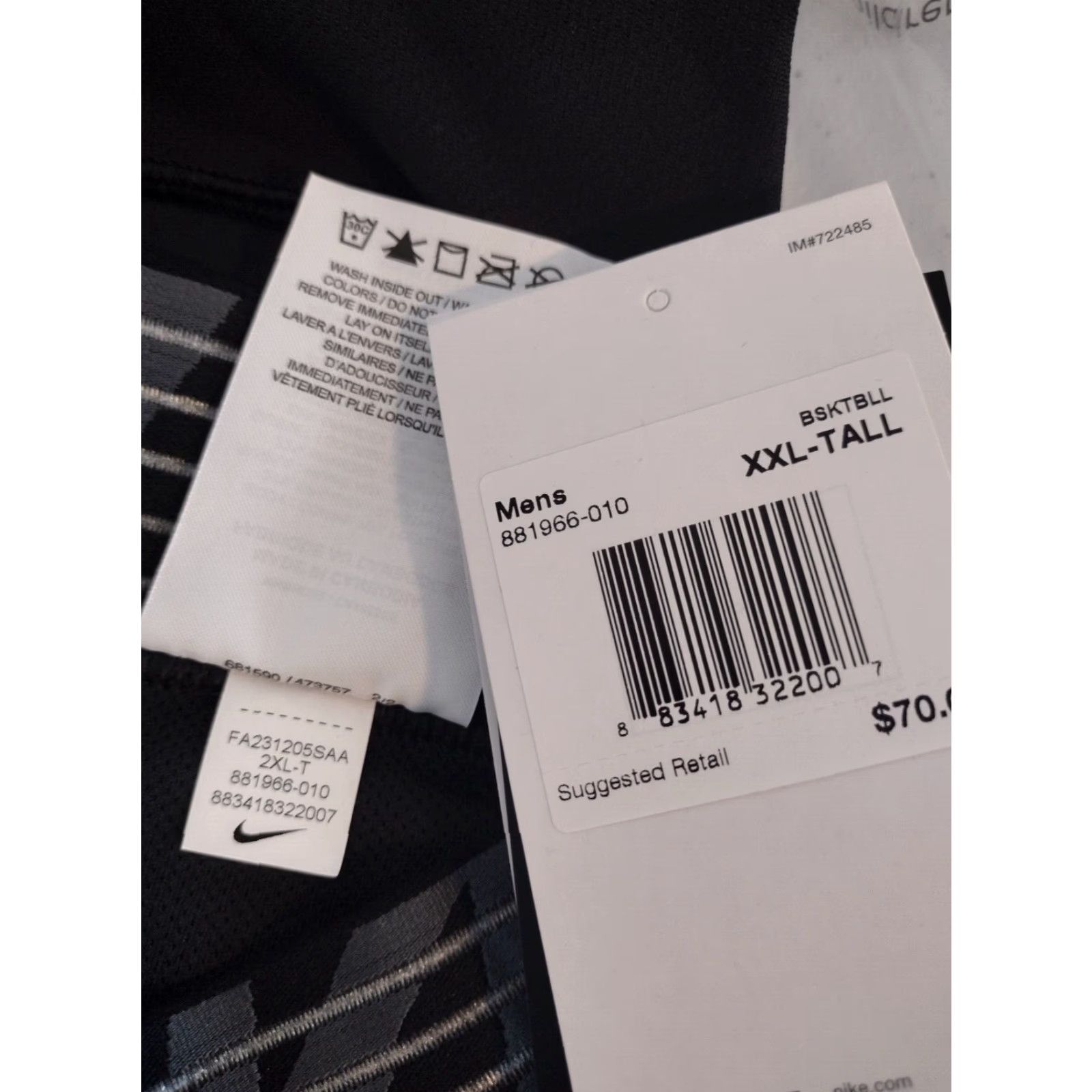 Nike Nike Pro Hyperstrong NBA Basketball Padded Compression Shorts 32X13 2XLT Black Mens Size US 39 - 5 Thumbnail