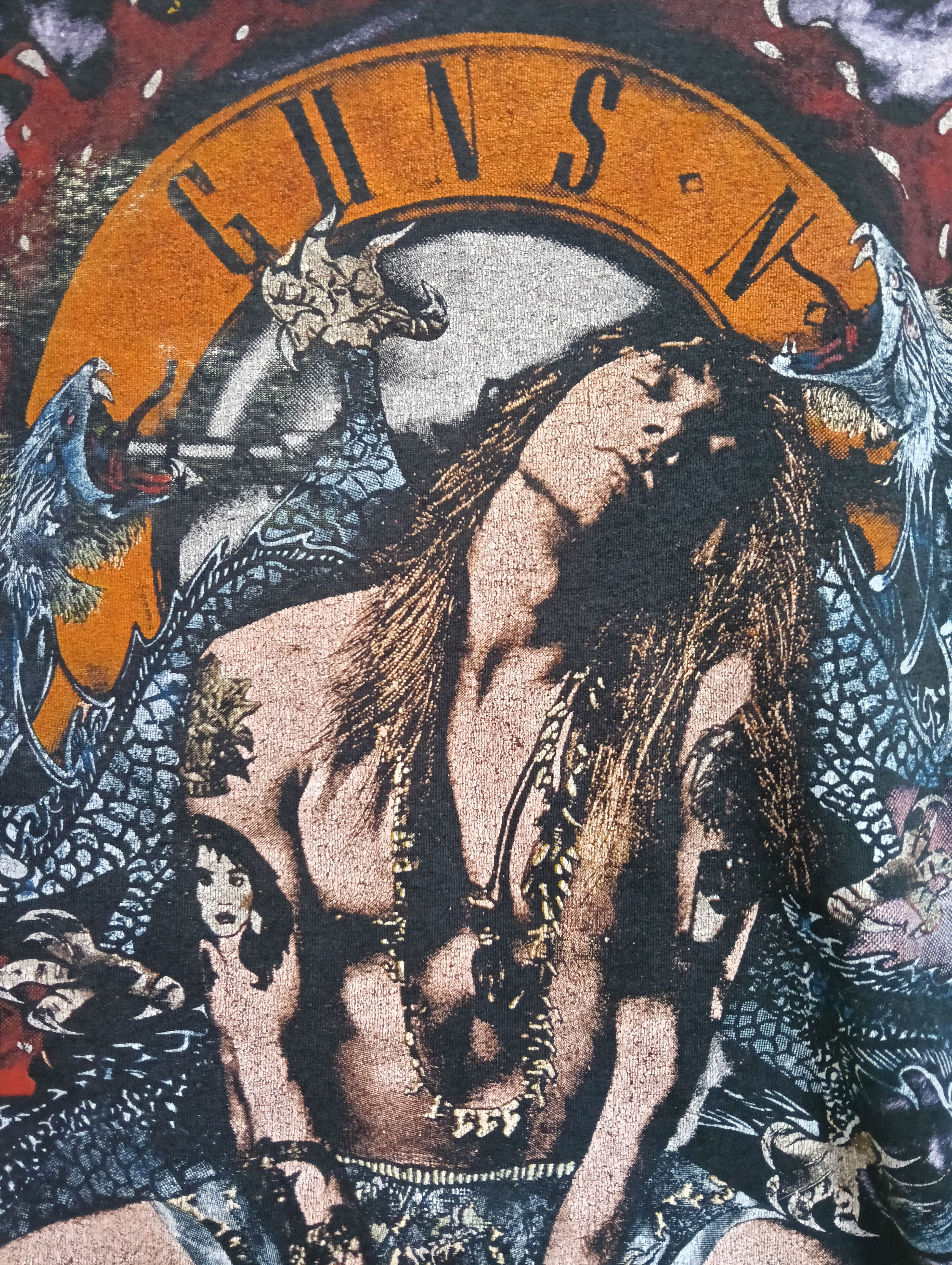 Vintage Guns n roses Axel rose vintage t shirt ovp size XL. Size US L / EU 52-54 / 3 - 5 Thumbnail