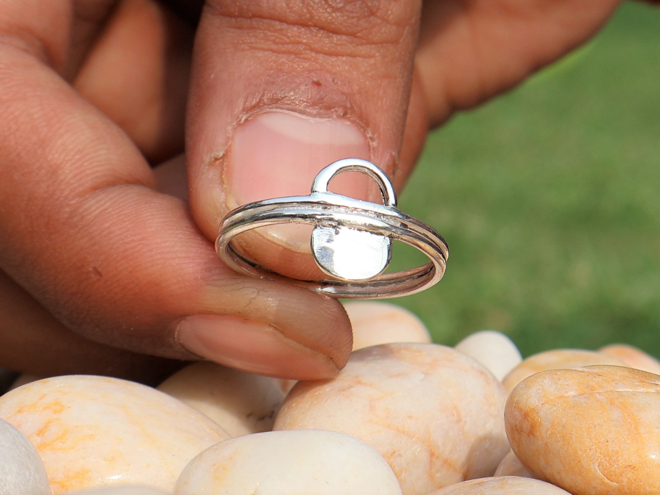 Handmade Silver Ring, 925 Sterling Silver Ring, Handmade Chunky Ring Size ONE SIZE - 4 Thumbnail