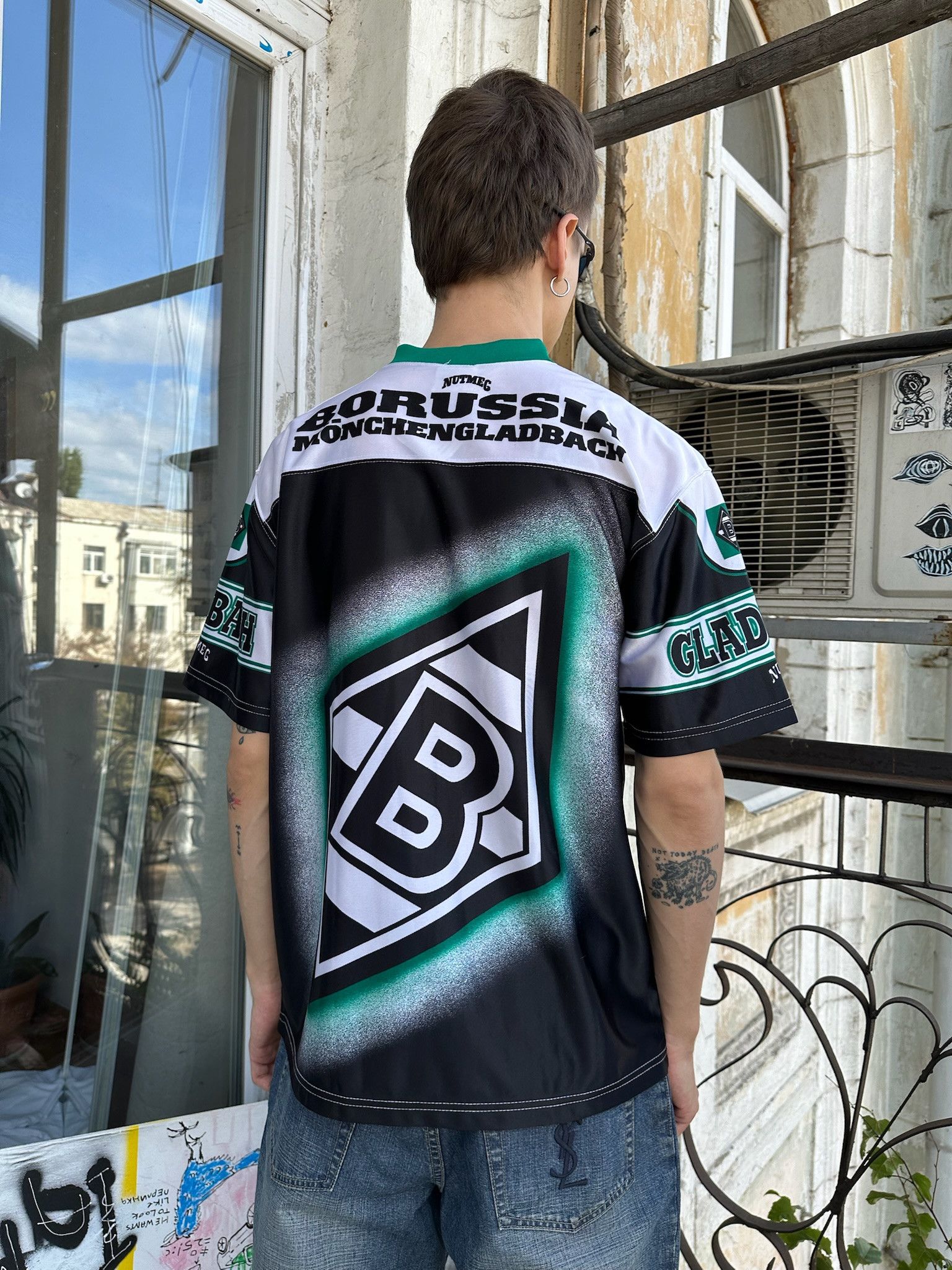 Nutmeg Vintage 90s Borussia Monchengladbach Soccer Jersey Blokecore Size US M / EU 48-50 / 2 - 4 Thumbnail