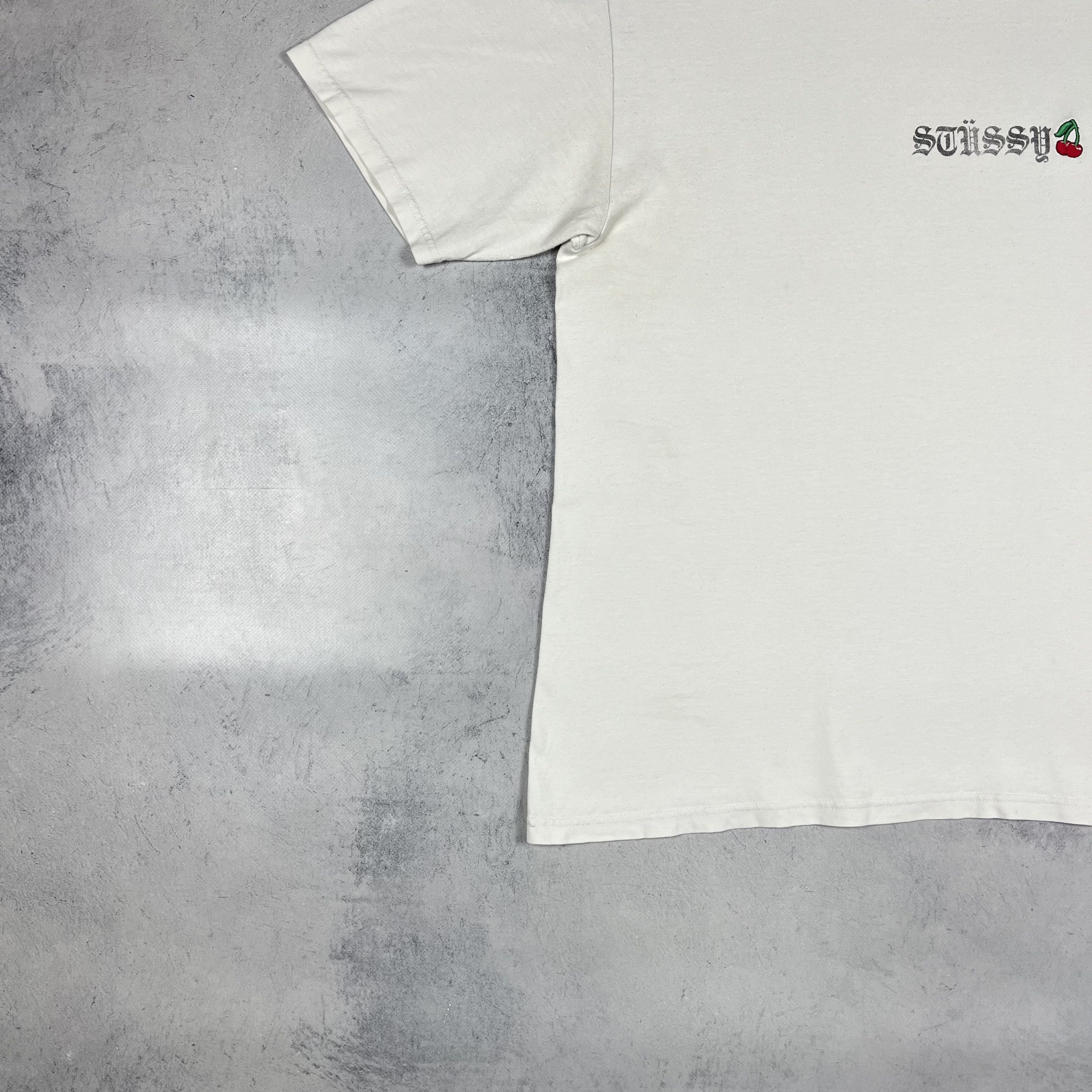 Stussy Vintage Stussy Cherry Big Logo Y2K T Shirt 00’s Size US L / EU 52-54 / 3 - 5 Thumbnail