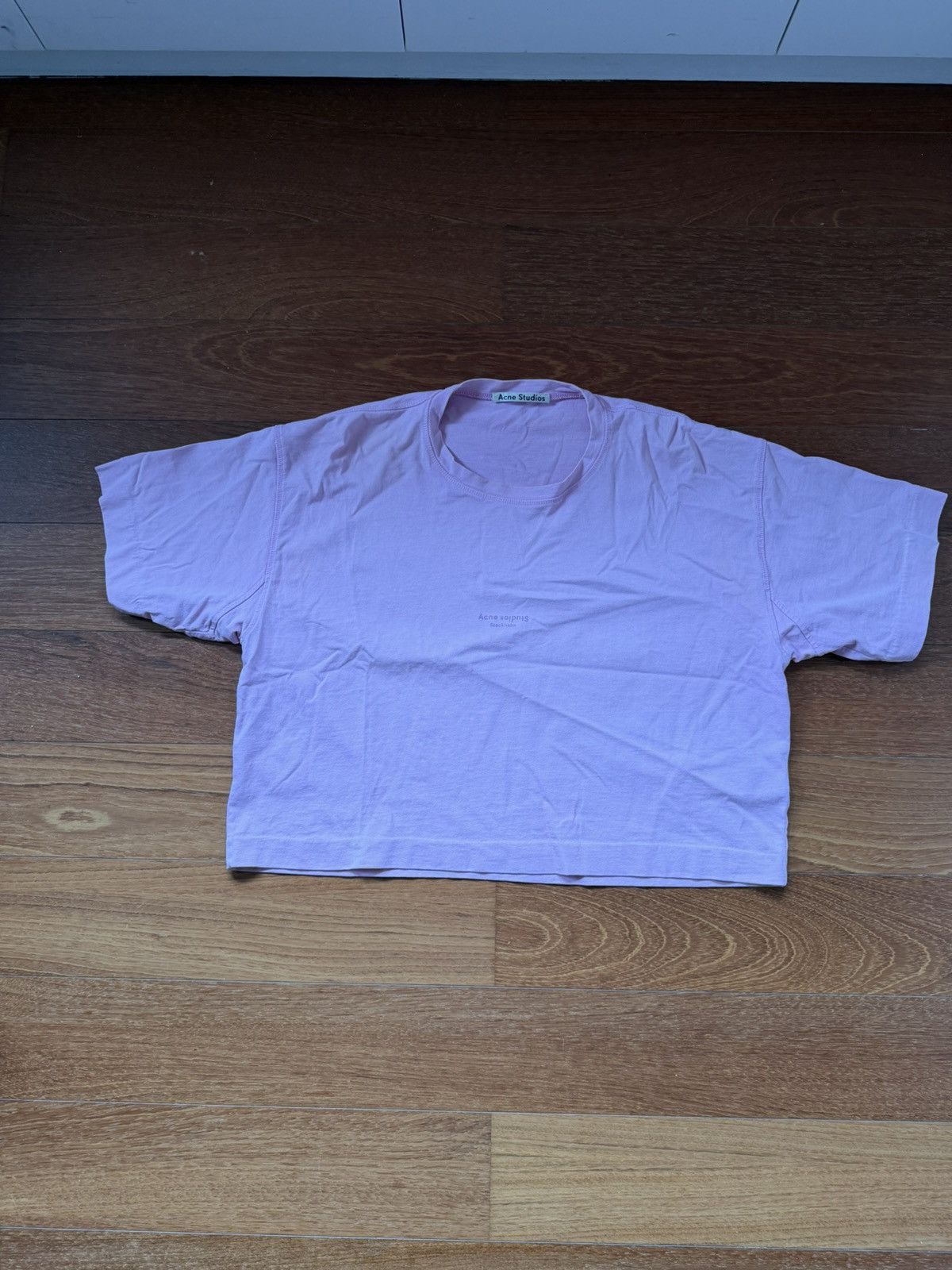 Acne Studios Acne Studio cropped pink t-shirt Size S / US 4 / IT 40 - 4 Thumbnail
