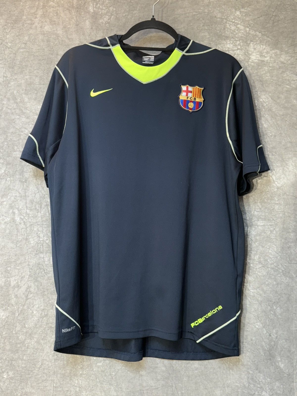 Vintage Vintage Fc Barcelona soccer jersey Nike 2007-08 Size US L / EU 52-54 / 3 - 1 Thumbnail