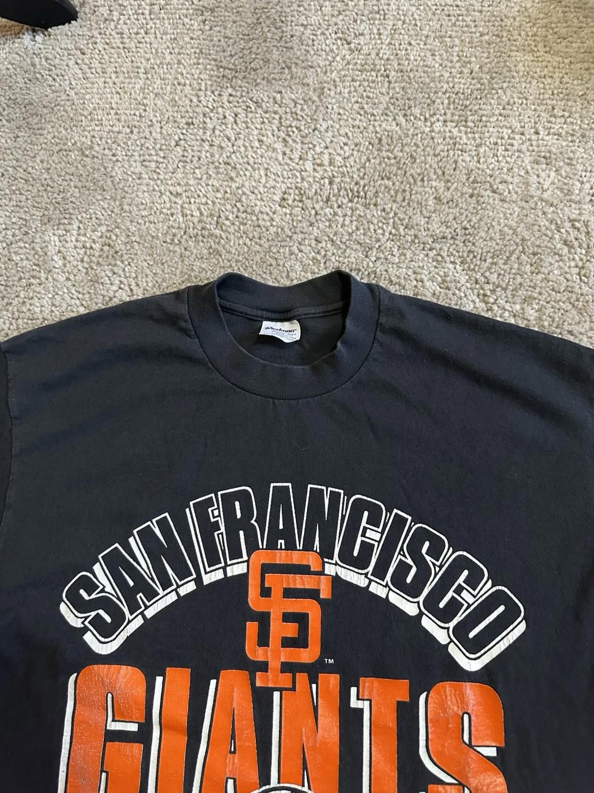 Designer VTG 1988 San Francisco Giants Single Stitch T-Shirt Baseball Size US XL / EU 56 / 4 - 4 Thumbnail