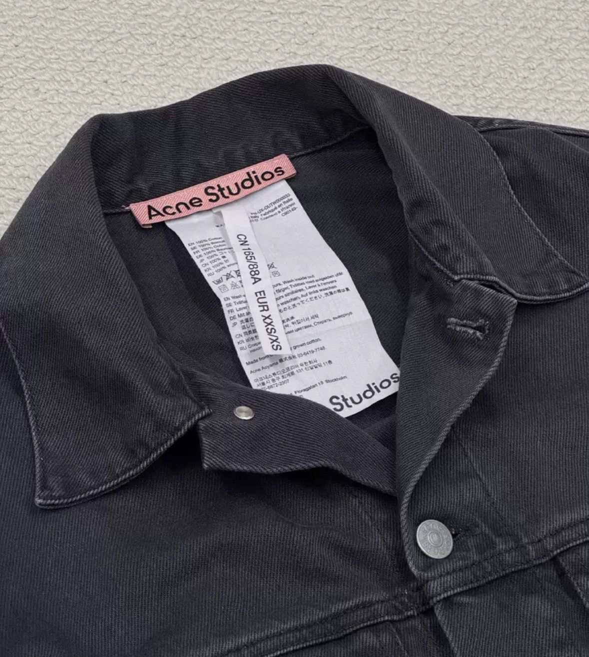 Acne Studios Acne studios Black denim jacket 2412-Nextarrow Size US XS / EU 42 / 0 - 7 Thumbnail