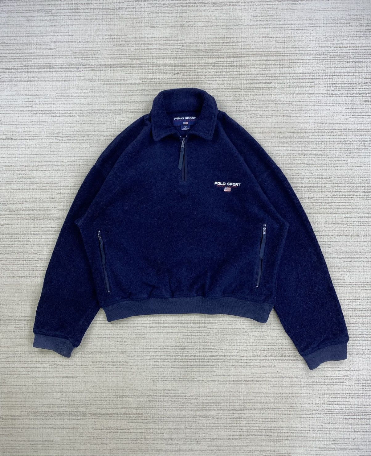 Polo Ralph Lauren Vintage 90s Polo Sport Ralph Lauren Half Zipper Sweatshirt Size US L / EU 52-54 / 3 - 1 Thumbnail