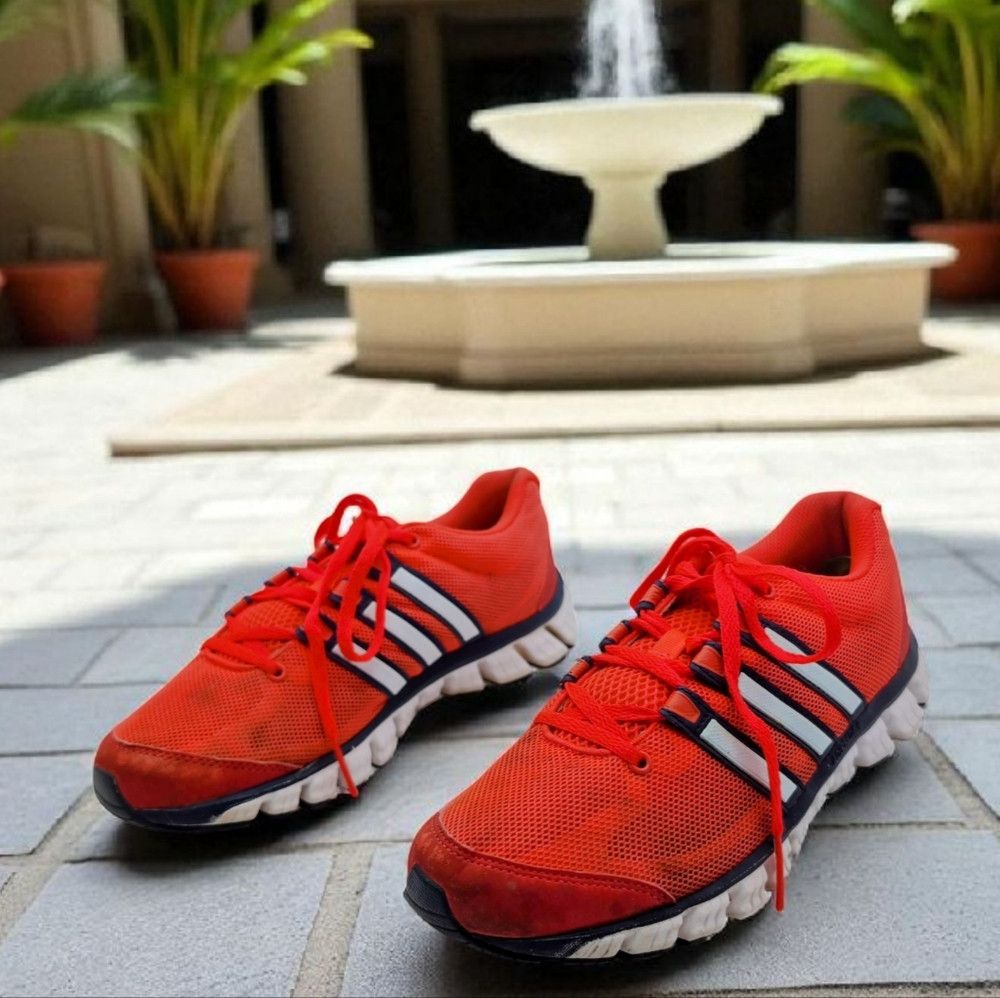 Adidas Adidas Sz 7 Adiaprene Red/Orange and White Beach Sneakers Size US 7 / IT 37 - 1 Thumbnail