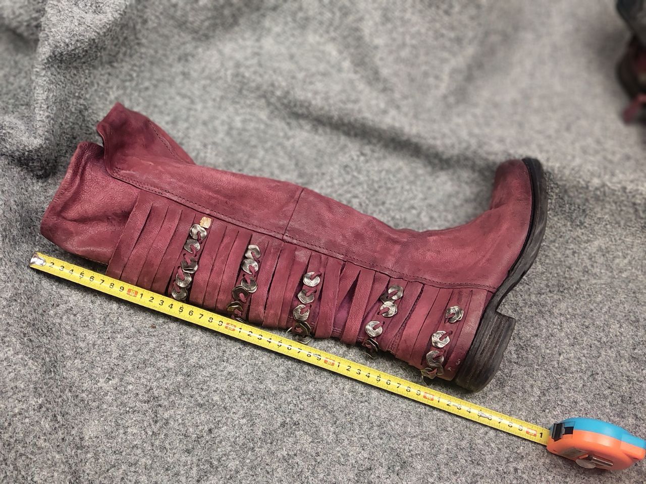A.S.98 A.S.98 Design Airstep Metal Leather Zip Tall Knee Boots Size US 6 / IT 36 - 23 Thumbnail