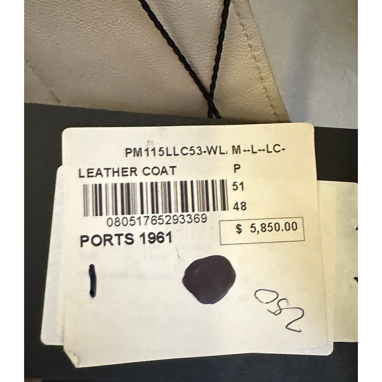 Ports 1961 Ports 1961 NWT Tan Slim Leather Coat Size US M / EU 48-50 / 2 - 6 Thumbnail