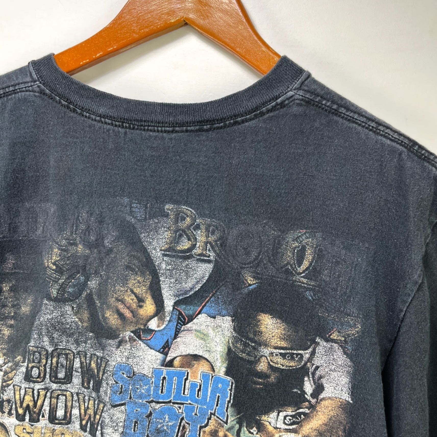 Vintage VINTAGE Chris Brown Bow Wow Soulja Tour T Shirt M Black 90s Skull Graphic Print Mens Short Sleeve Crew Neck Vintage Brand T-Shirt Size US M / EU 48-50 / 2 - 6 Thumbnail