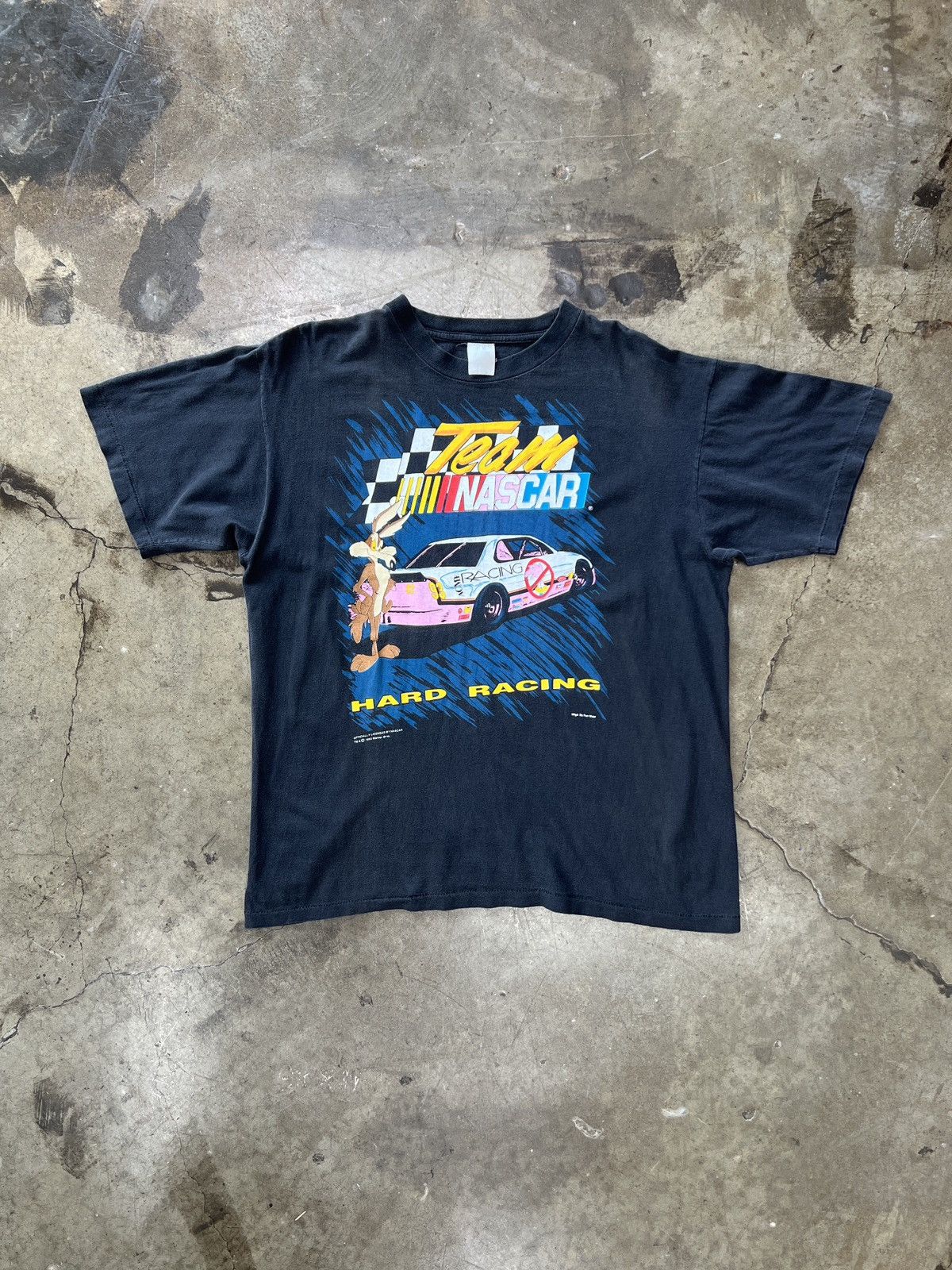 NASCAR Vintage 1993 NASCAR Team Coyote Looney Tunes Hard Racing XL Size US XL / EU 56 / 4 - 2 Thumbnail