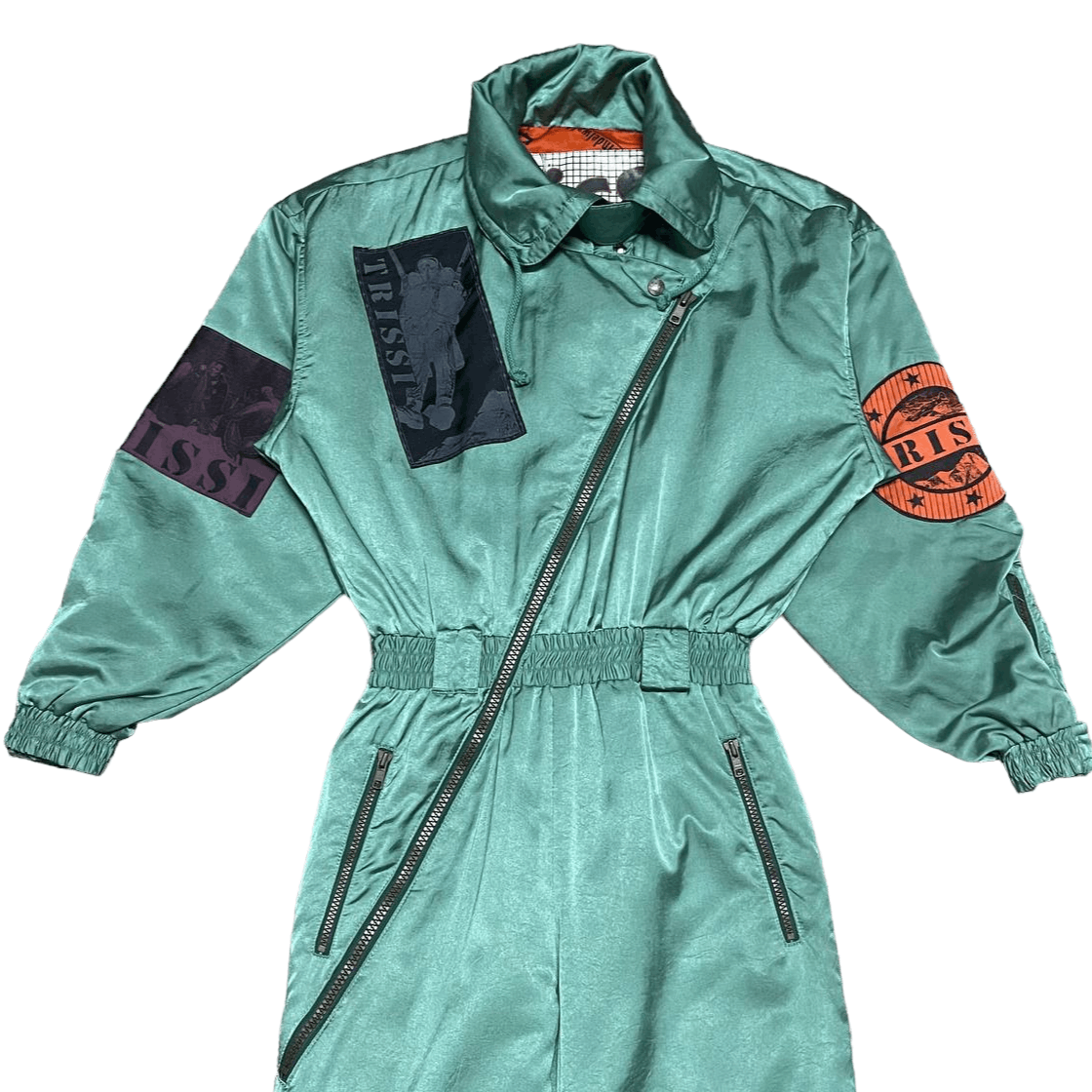 Japanese Brand Vintage Trissi Military Ski Wear Coverall Jumpsuit Size US 30 / EU 46 - 2 Thumbnail