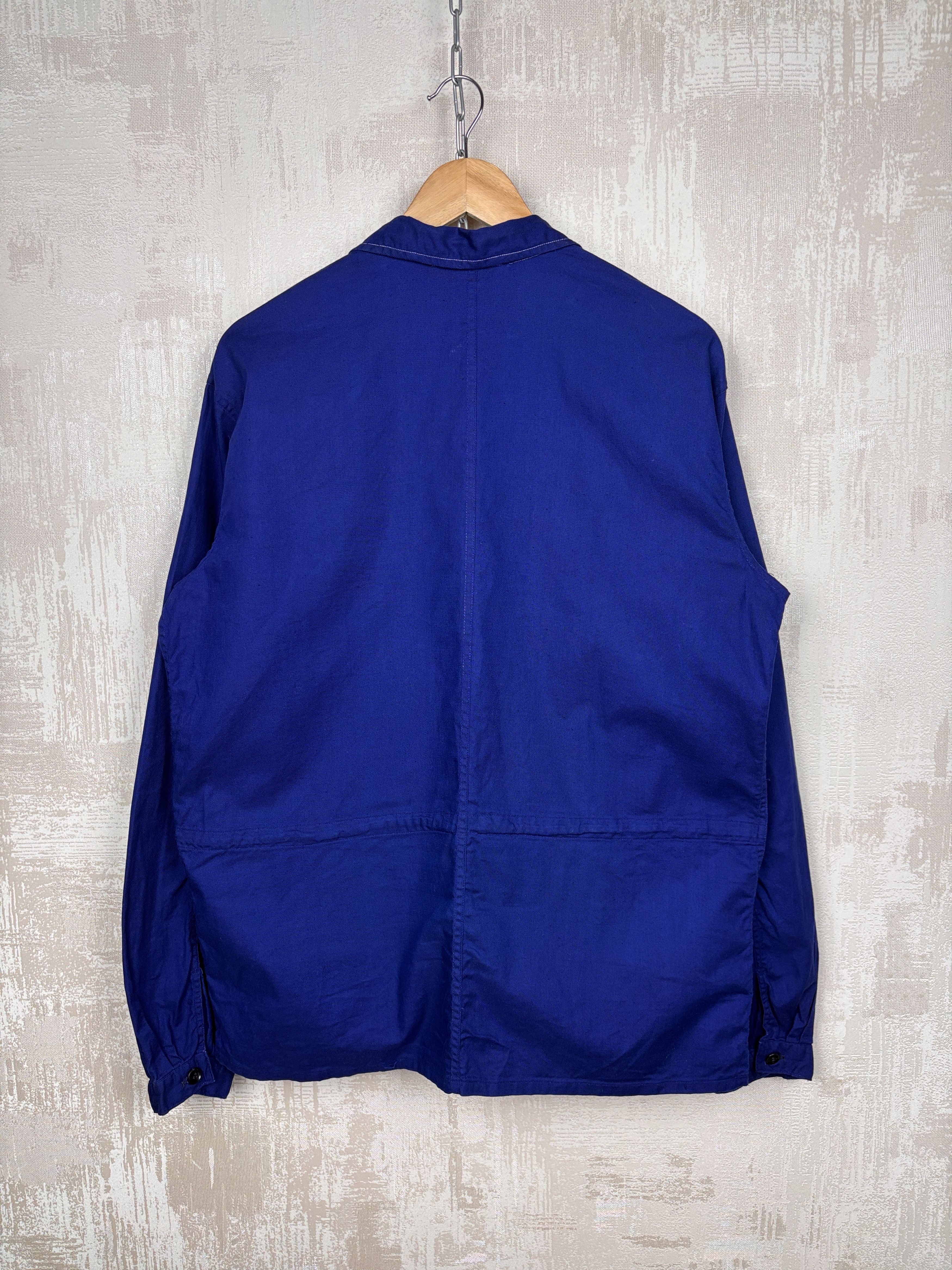 Le Laboureur Vintage Locontap Indigo Blue Work Jacket Chore French Size US L / EU 52-54 / 3 - 18 Thumbnail