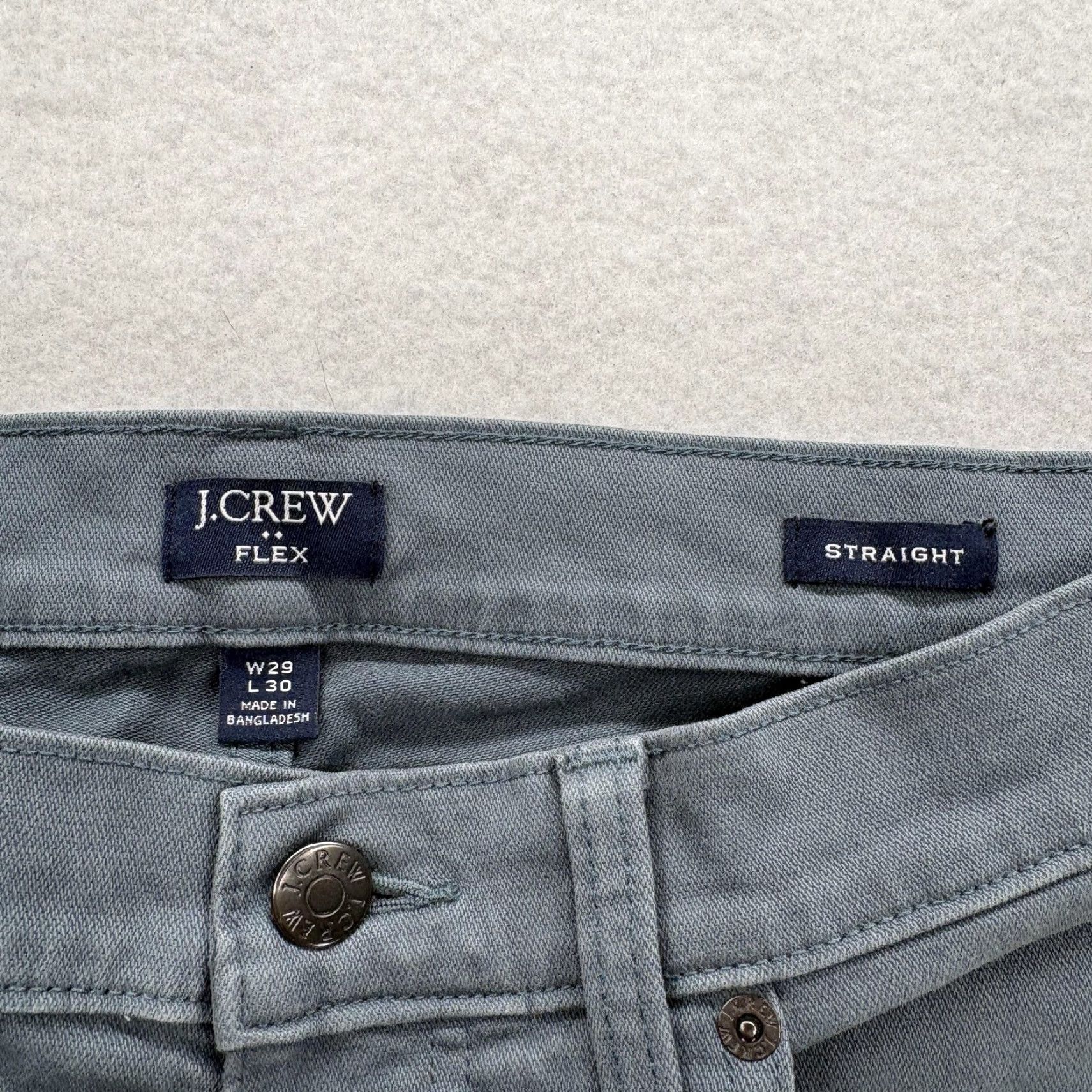 J.Crew J.CREW Garment Dyed Five Pocket Pants Mens 29x30 Blue Stretch Straight Preppy Jeans Regular Inseam 30in 29 Waist Flex Straight Mens Size US 29 - 5 Thumbnail
