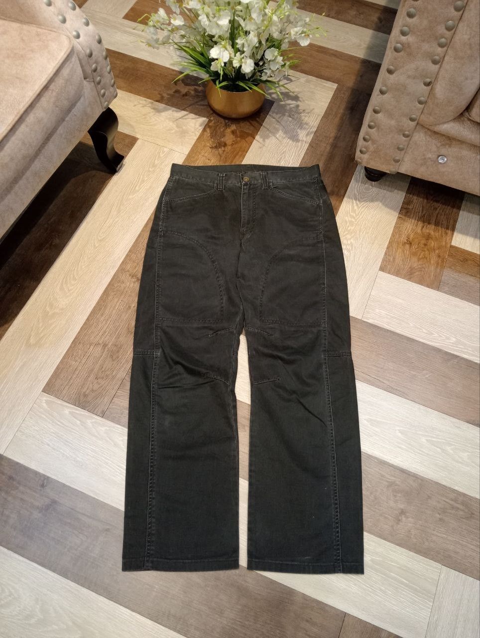 Uniqlo VINTAGE UNIQLO FADED BLACK BAGGY PANTS Size US 33 - 1 Thumbnail
