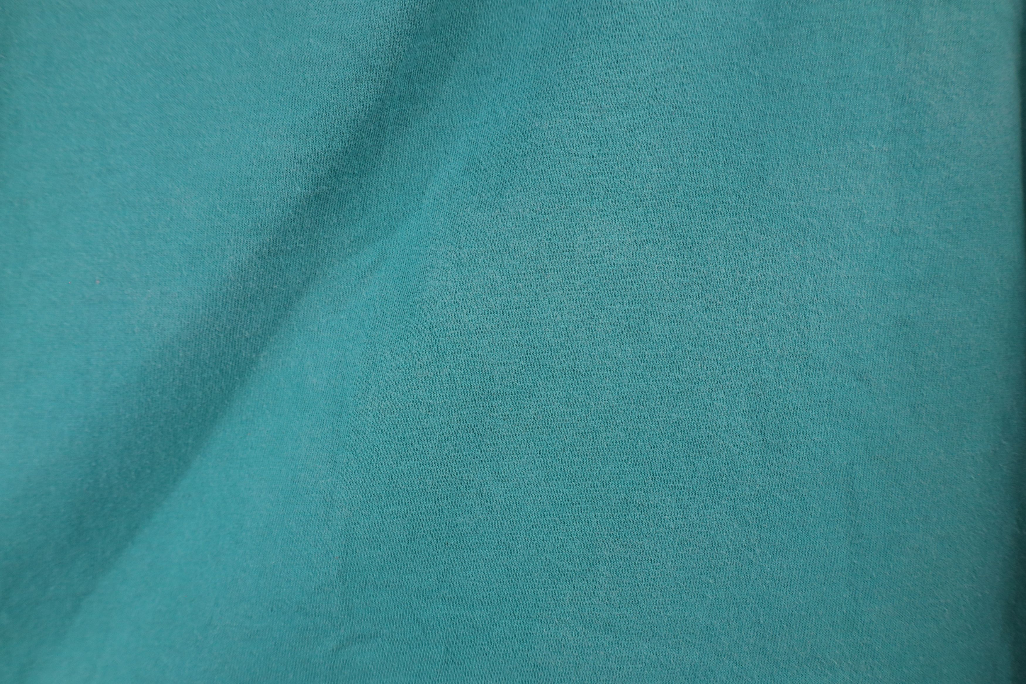 Vintage Vintage 90s Streetwear Distressed Blank Cotton T-Shirt Teal Size US XL / EU 56 / 4 - 5 Thumbnail