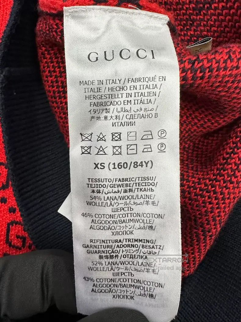 Gucci Gucci Red double G full print logo knitted cardigan coat Size XS / US 0-2 / IT 36-38 - 4 Thumbnail