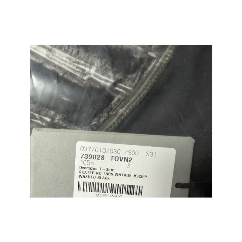 Balenciaga o1rshd1 Skater Oversized T-Shirt in Washed Black Size US L / EU 52-54 / 3 - 21 Thumbnail