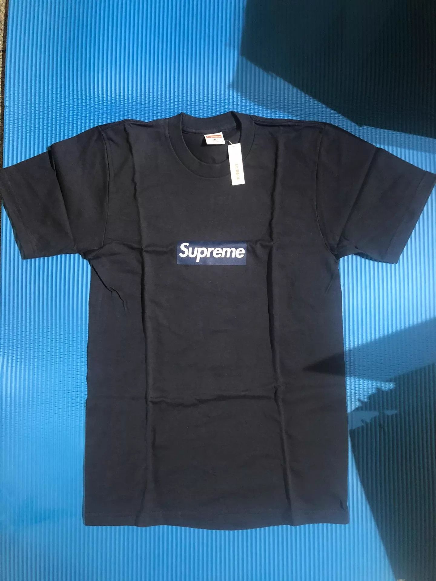 Nike Supreme NY Yankees Box Logo Tee Dark Blue S Size US S / EU 44-46 / 1 - 1 Thumbnail
