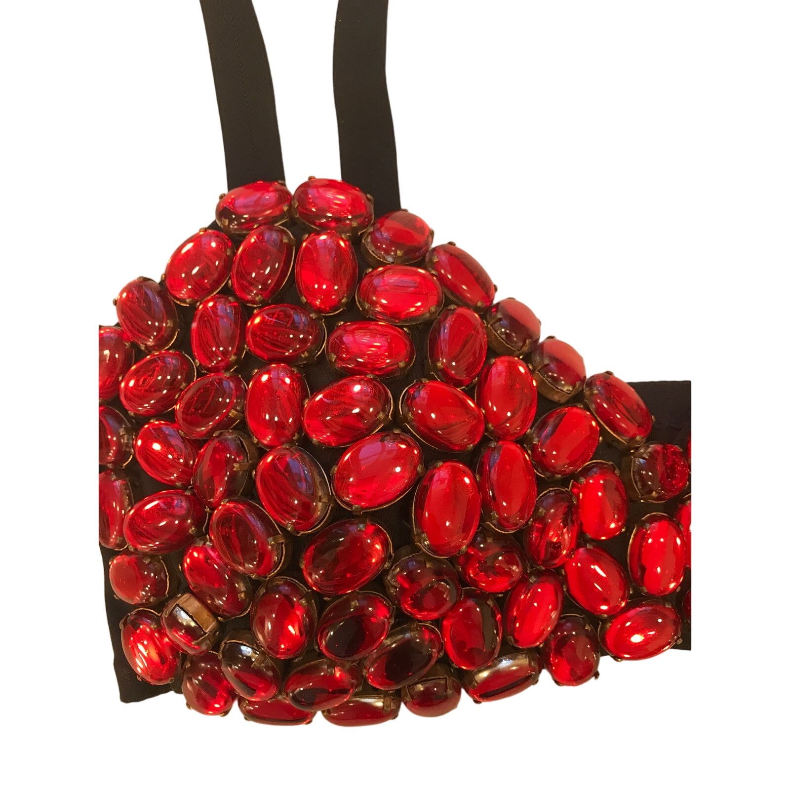 Dolce & Gabbana Vintage Dolce & Gabbana Gem Bra Top 42 Crystral Embellished Size L / US 10 / IT 46 - 4 Thumbnail