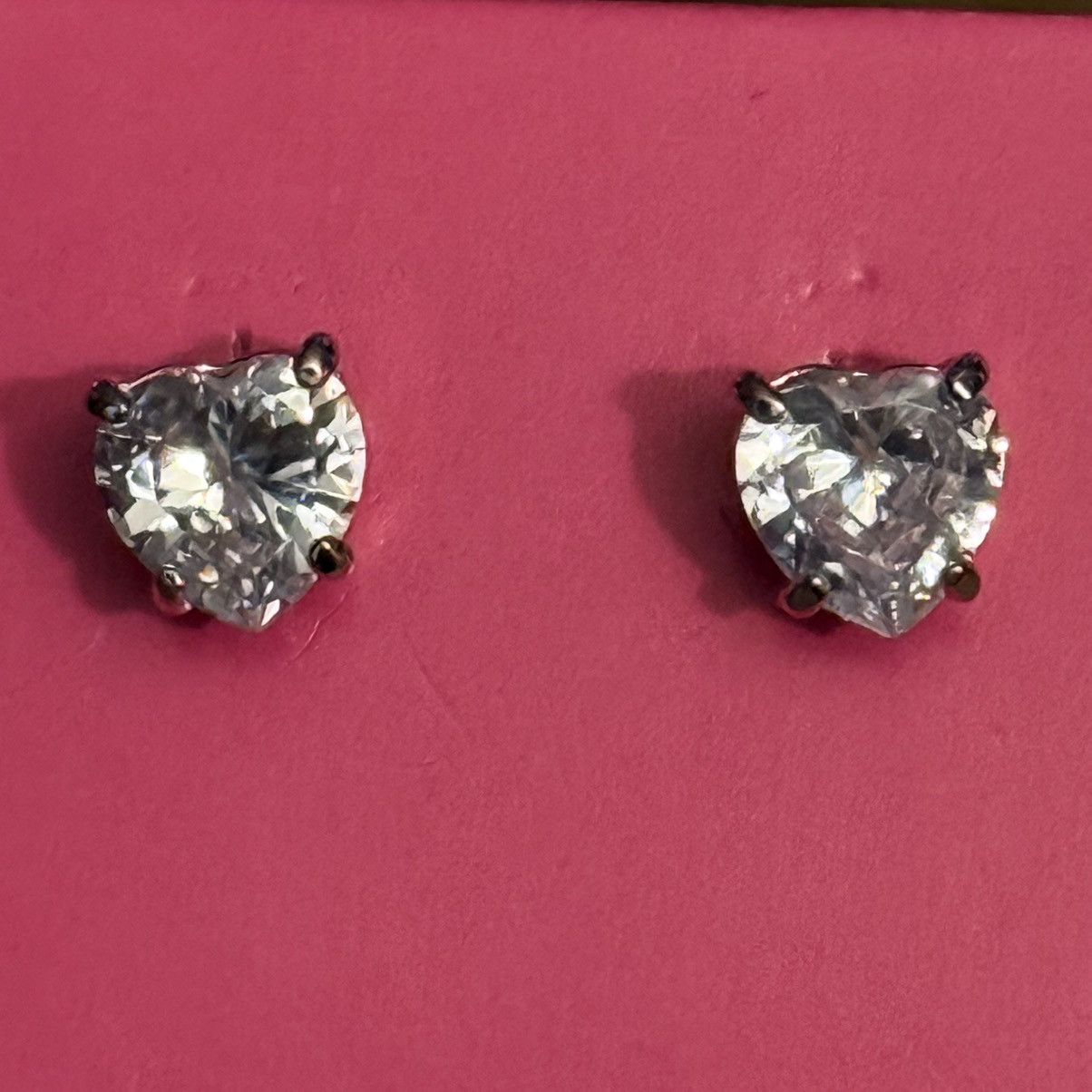 Other Vintage Avon CZ heart stud earrings Size ONE SIZE - 3 Thumbnail